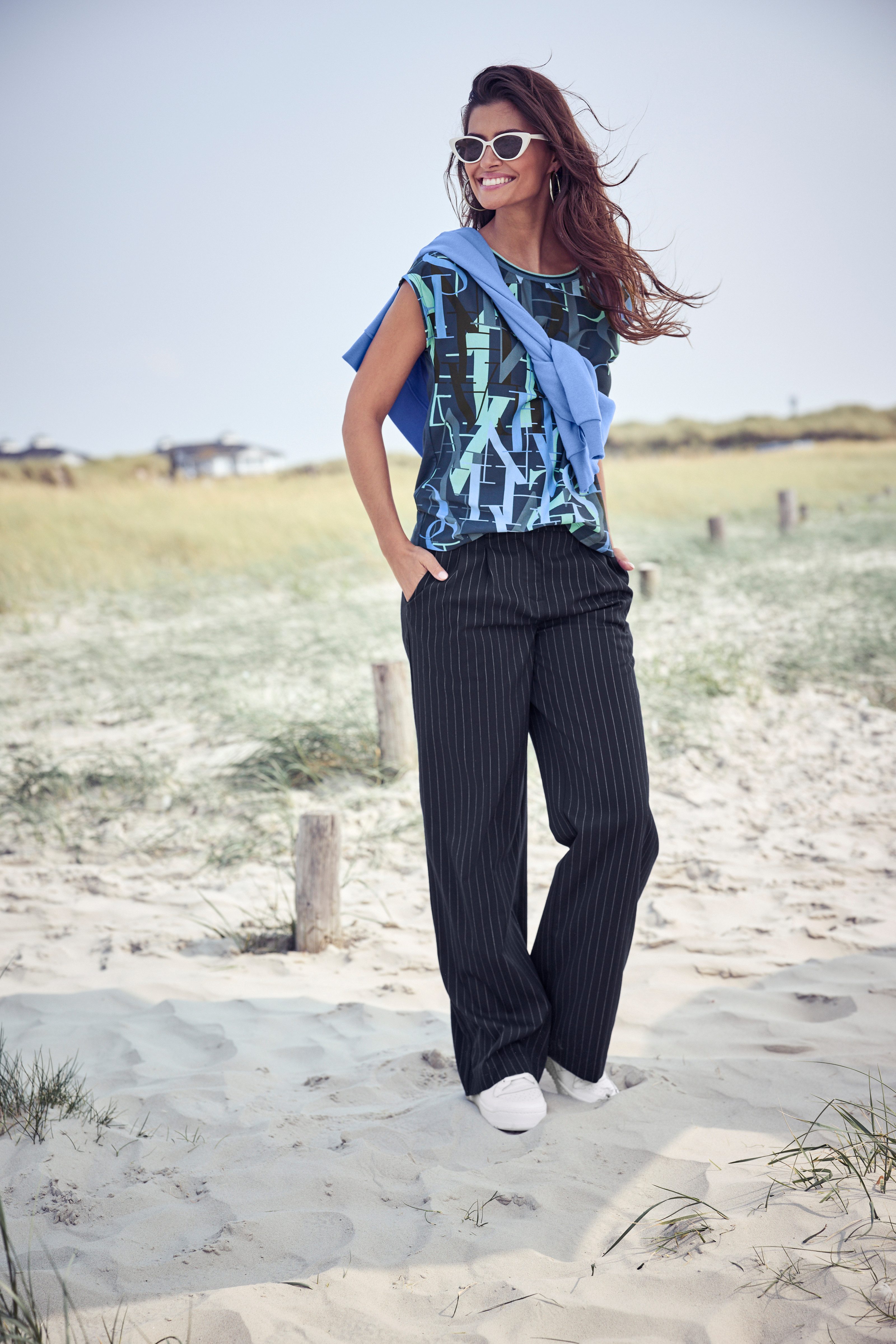 Laura Scott Pantalon met krijtstrepen