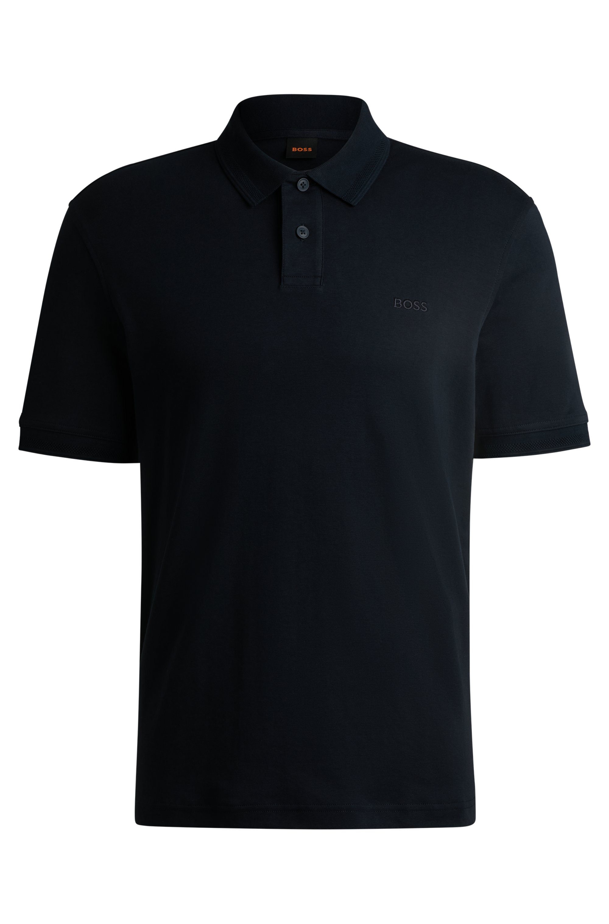 Boss Orange Poloshirt Pe_Interlock met een polokraag