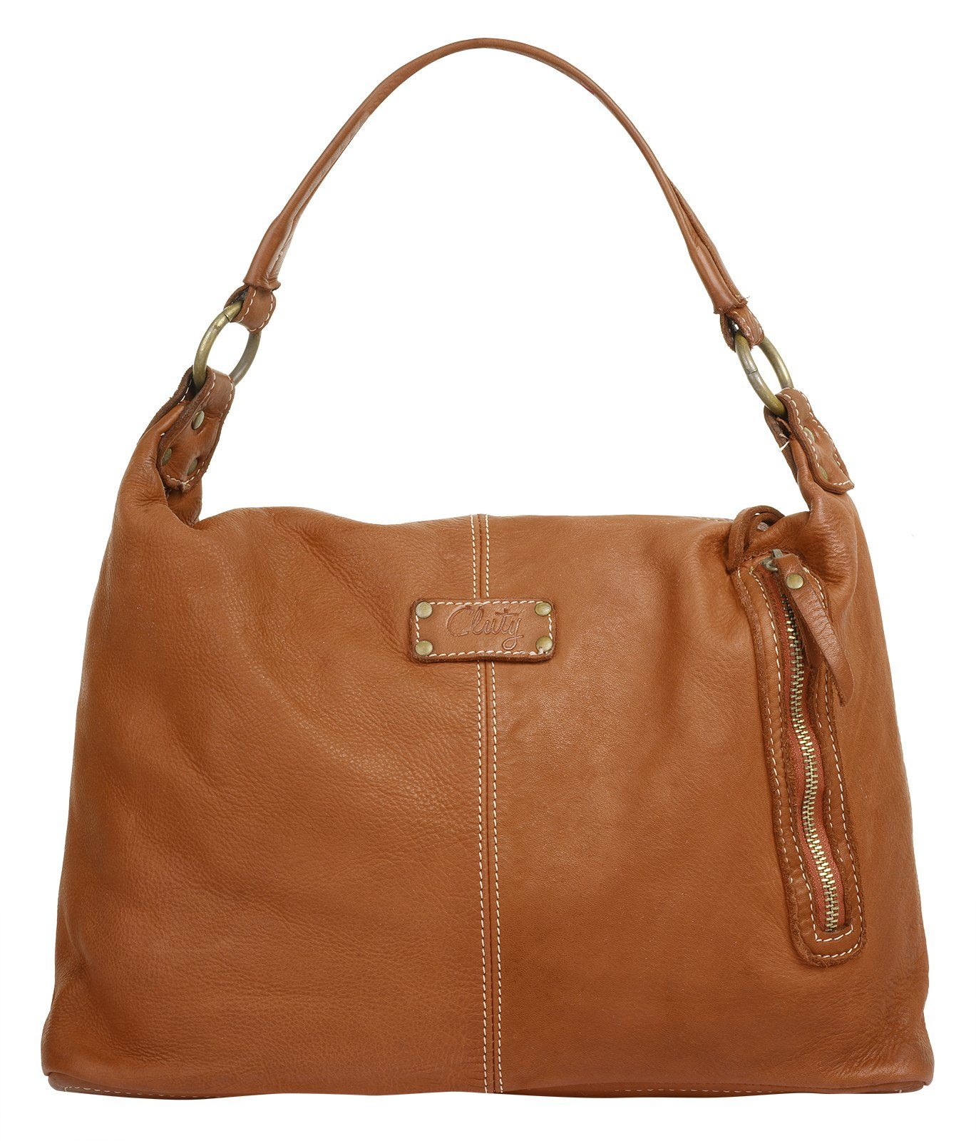 Cluty Shopper echt leer, made in italy