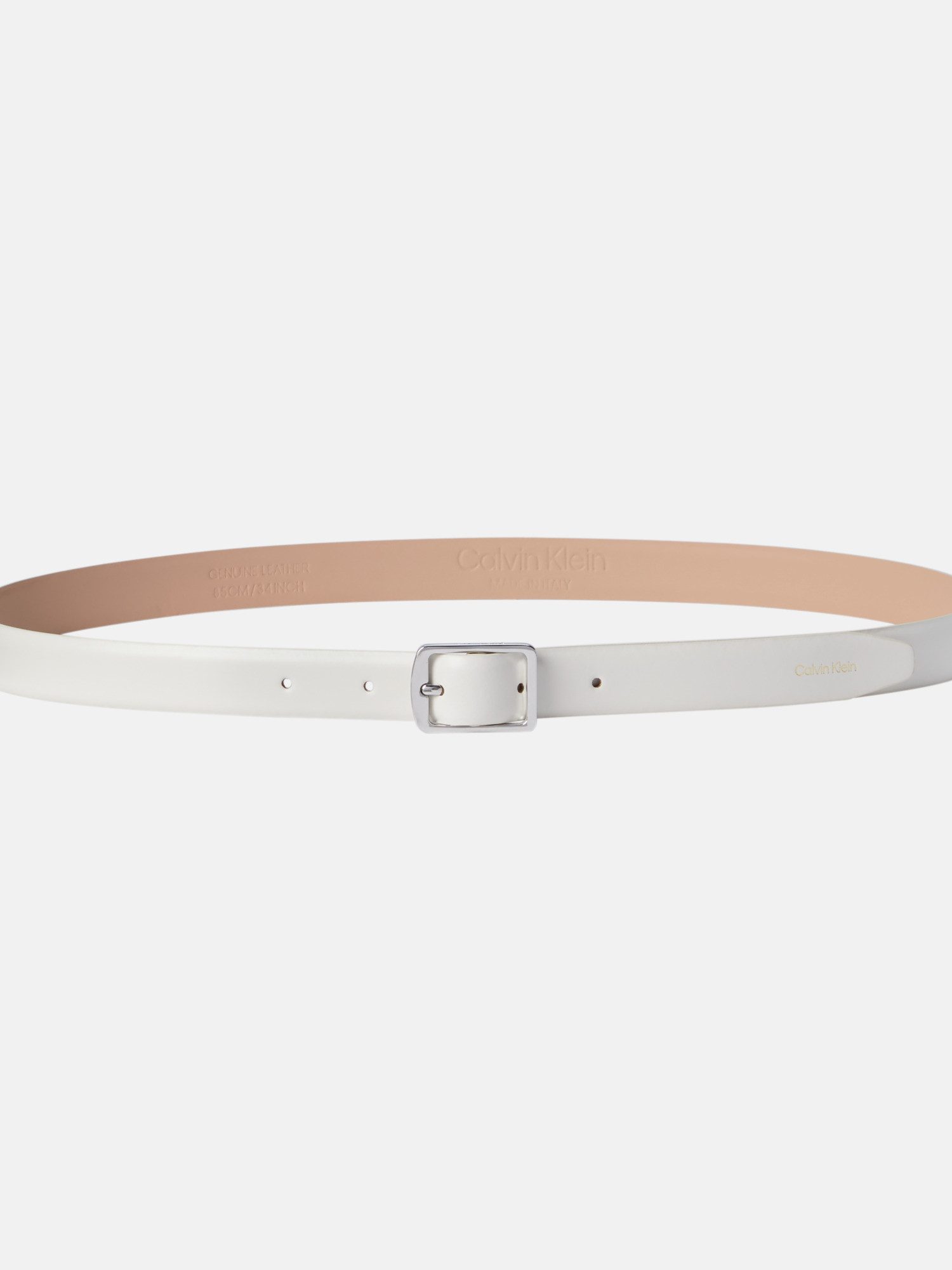 Calvin Klein Leren riem CLASSIC SQUARE BUCKLE BELT 20MM