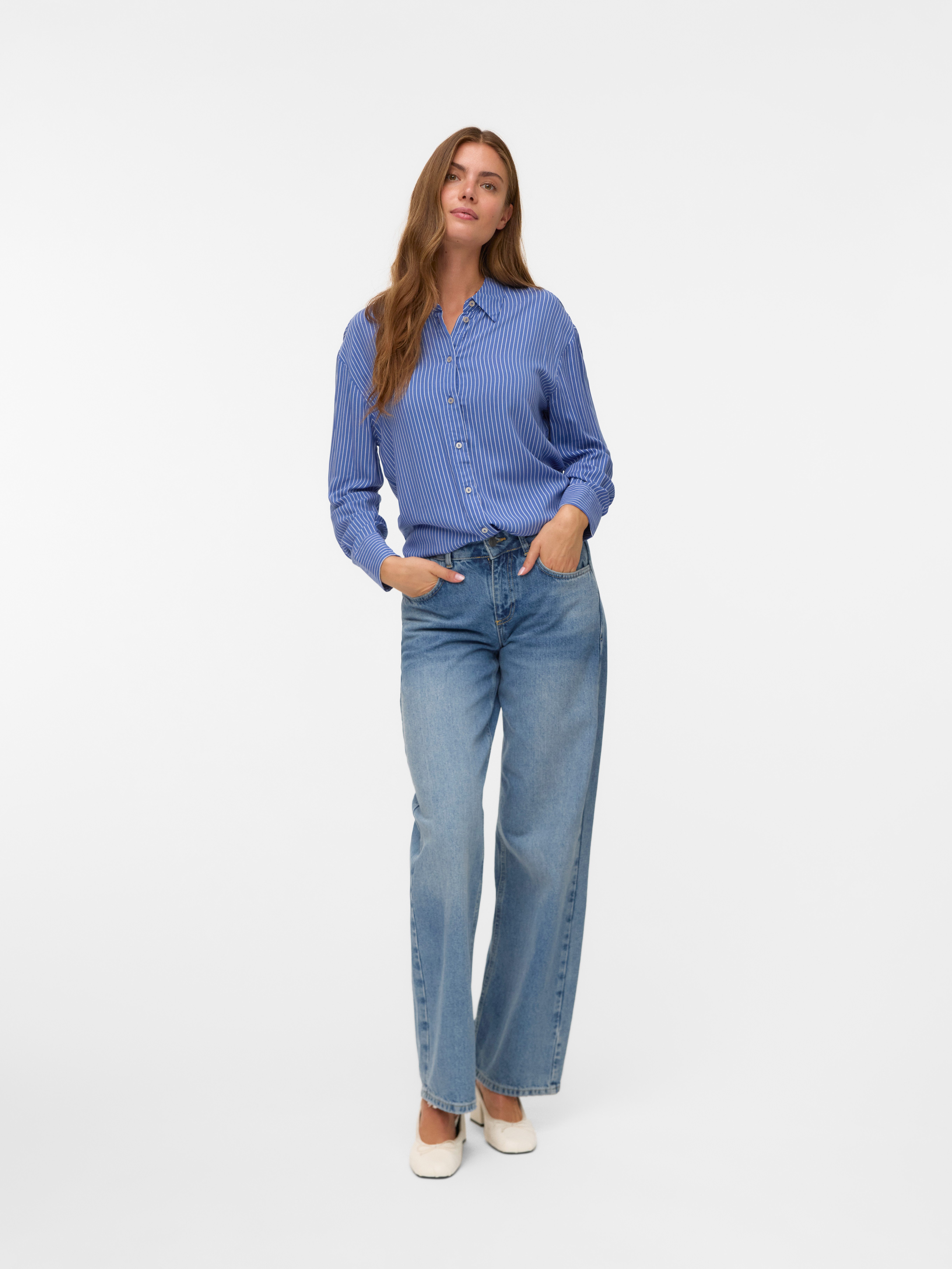 Vero Moda Blouse met lange mouwen VMALICE LS SHIRT WVN GA NOOS