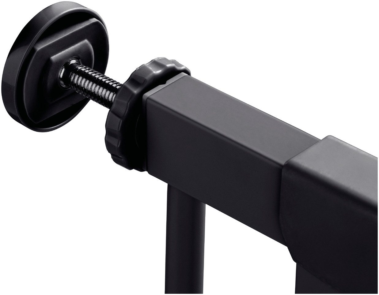 Hauck Traphek Clear Step Autoclose 2, Black ook als traphekje te gebruiken, 75-80, vlakke doorgang