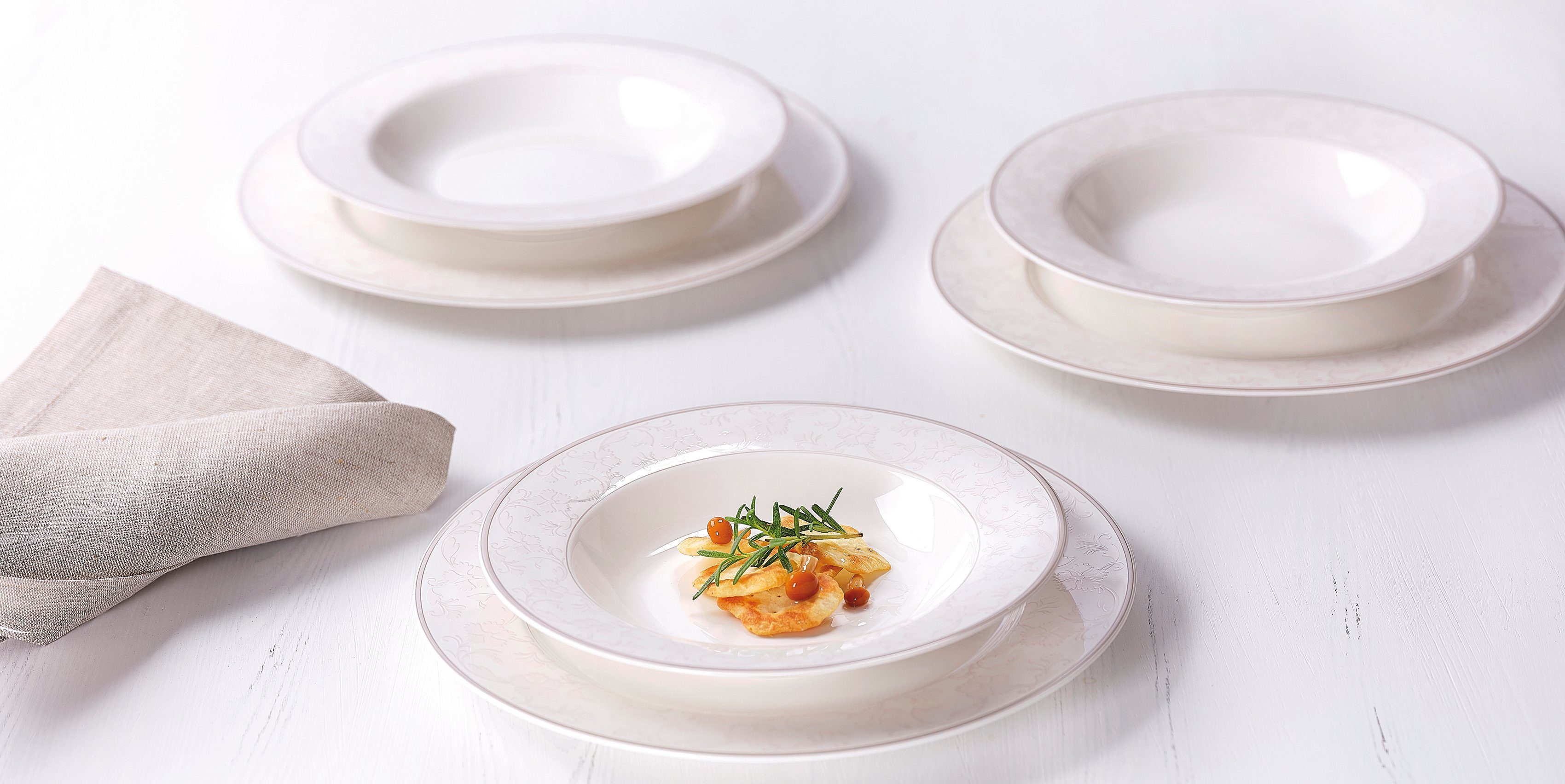 Ritzenhoff & Breker Eetservies Bordenset, Serviesset ISABELLA opvallend design, 12 delen, voor 6 personen (set, 12-delig)