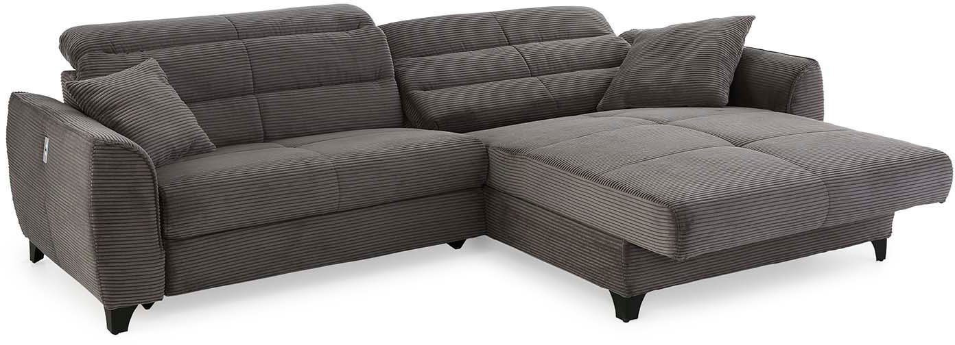 Jockenhöfer Gruppe Hoekbank Double One L-vorm met 2 x 120 cm brede, elektrisch verstelbare relaxfuncties
