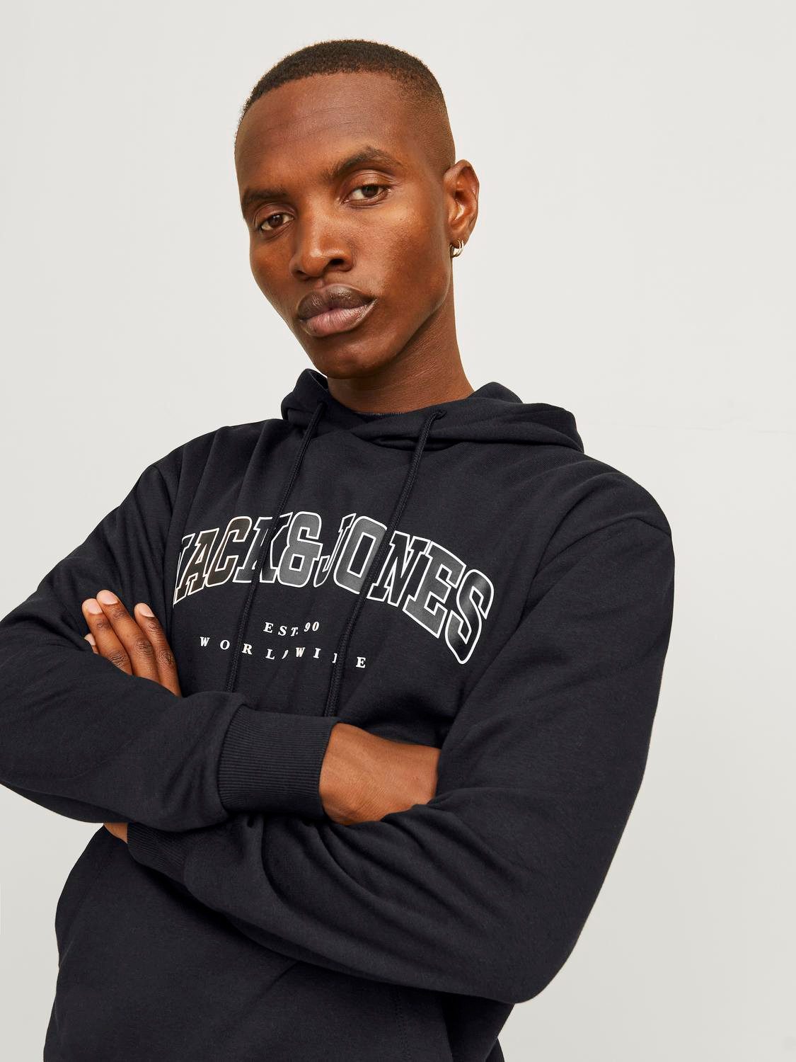 Jack & Jones Hoodie JJECALEB VARSITY SWEAT HOOD NOOS