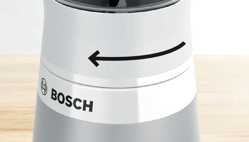 BOSCH Blender MMB2111T Mini, VitaPower Serie 2 ToGo fles van Tritan, drinkdeksel, 4 messen, Made in Europe