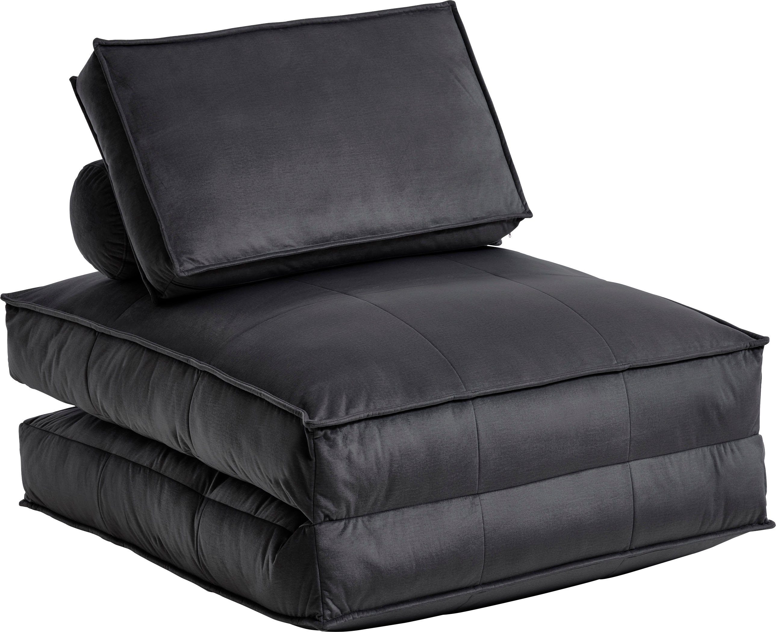 ATLANTIC home collection XXL-fauteuil Miro XXL-fauteuil te veranderen in een logeerbed