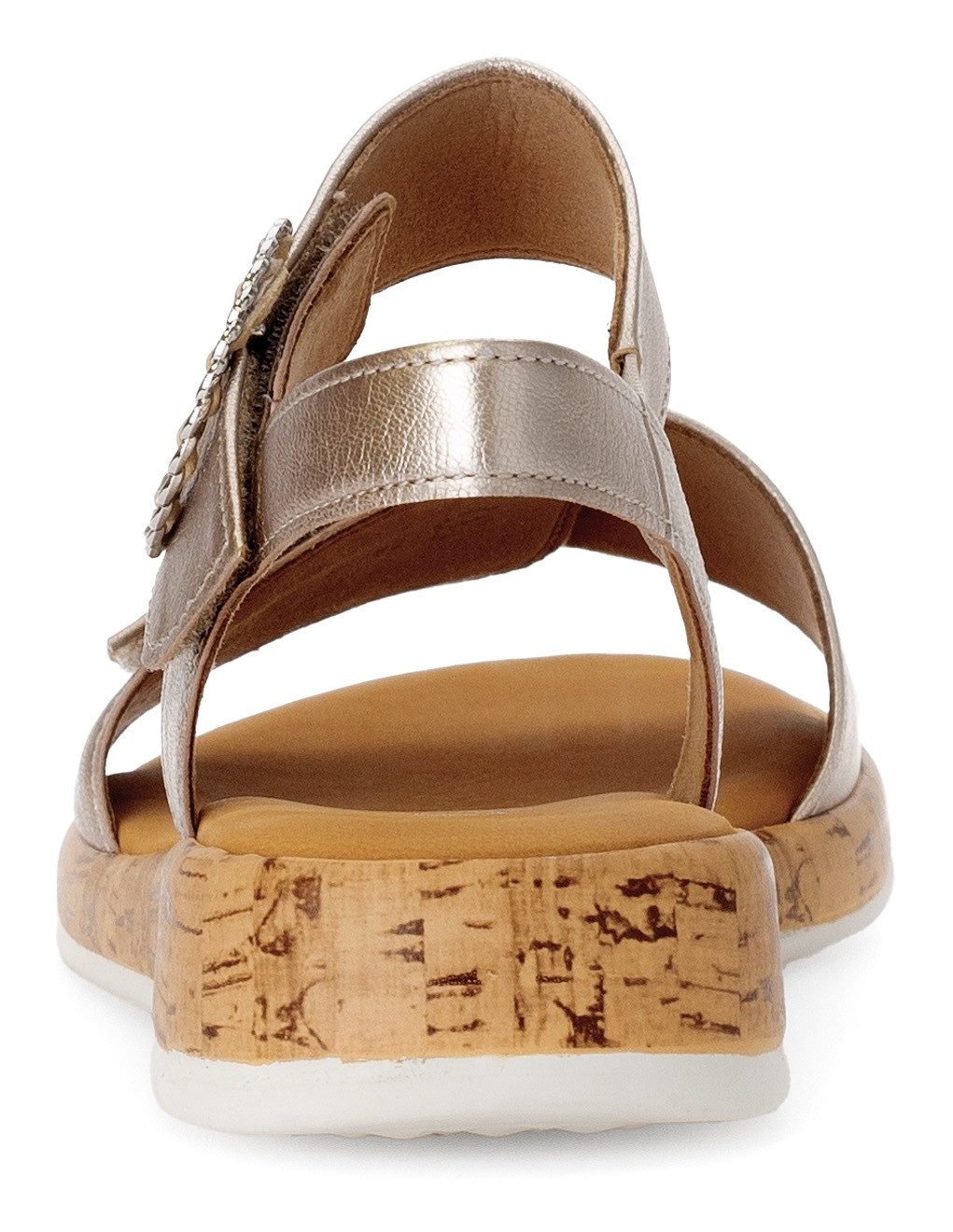 Gabor Sleehaksandaaltjes Rhodos , riemchensandaal, comfort-schoen, zomerschoen met mooie sierspeld