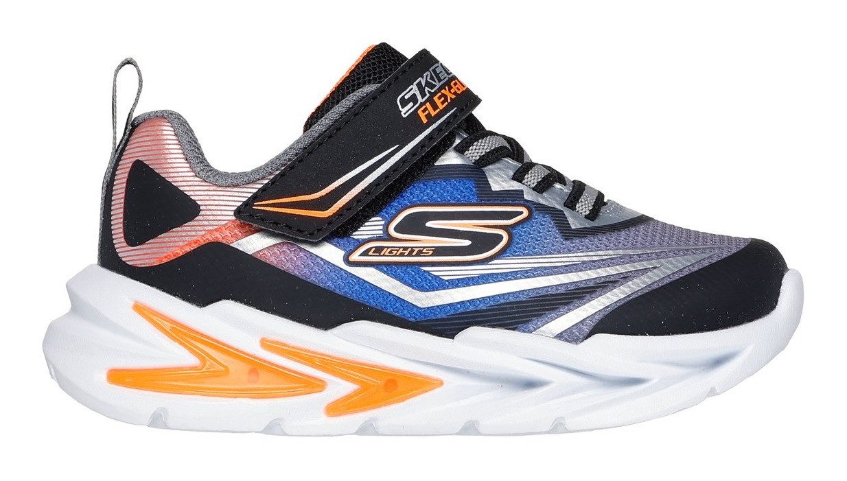 Skechers Babyschoentjes FLEX-GLOW ULTRA LIGHTS , blink-klittenbandschoen om in te glijden, neon, maat sjabloon om te downloaden