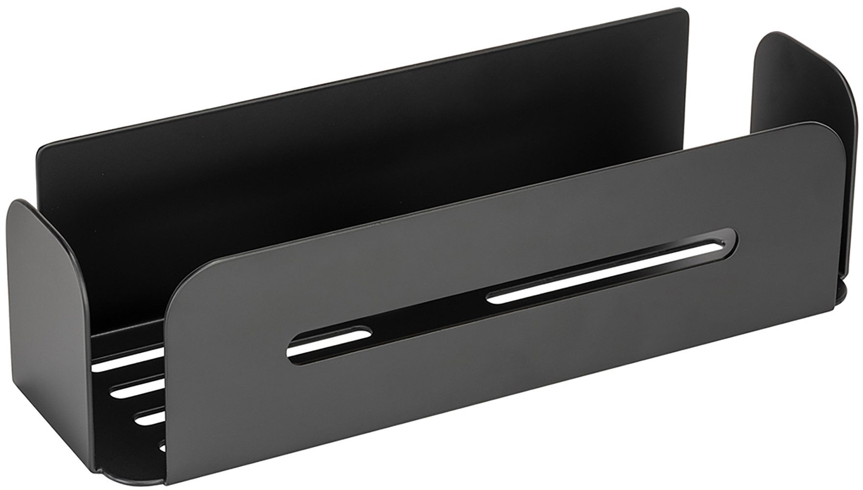 WENKO Badkamerrekje Turbo-Loc® model Bivio van aluminium voor shampoo, roestvrij, bevestiging zonder boren