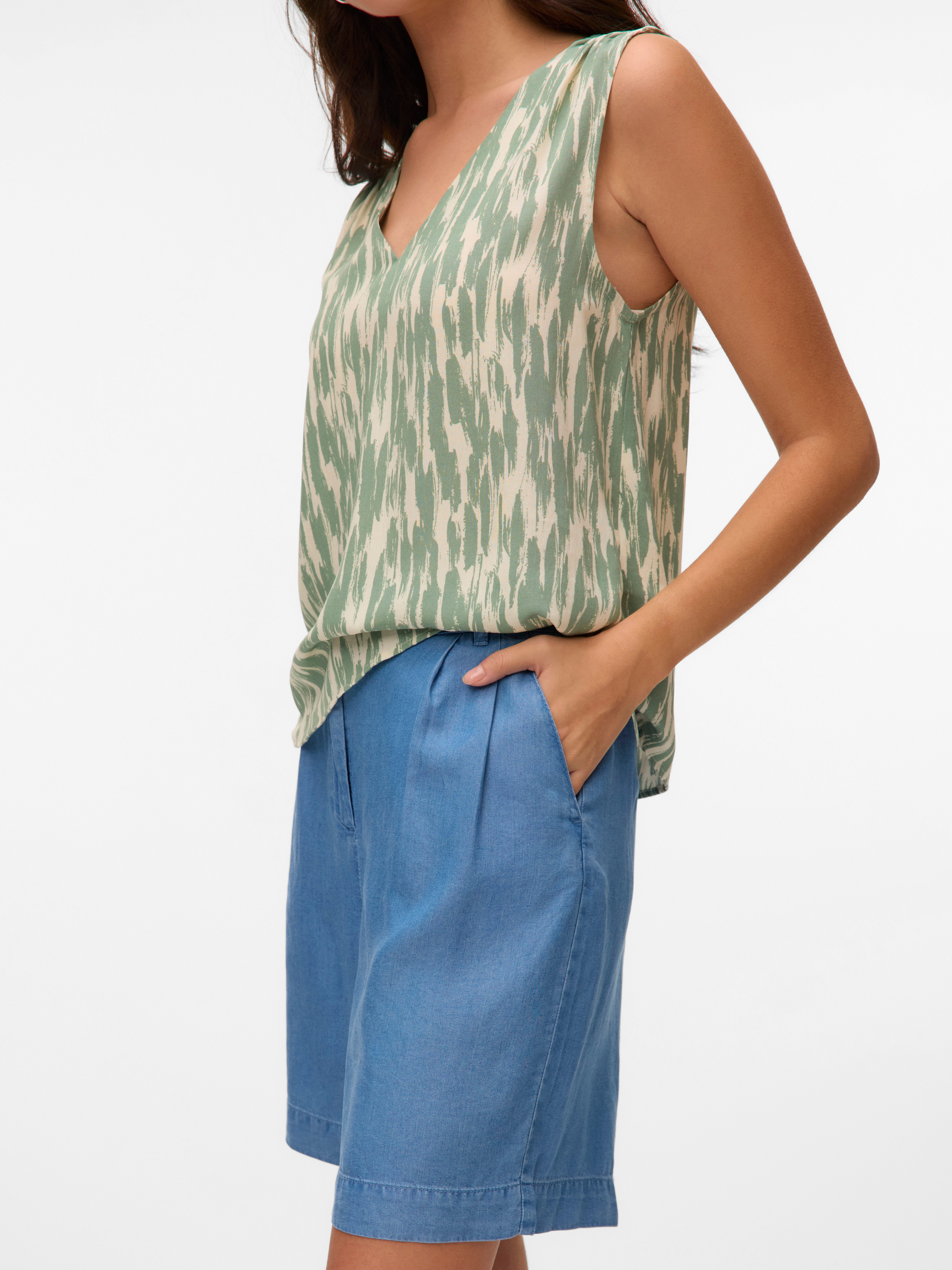Vero Moda Short VMFLEUR HW BERMUDA TENCEL SHORTS GA