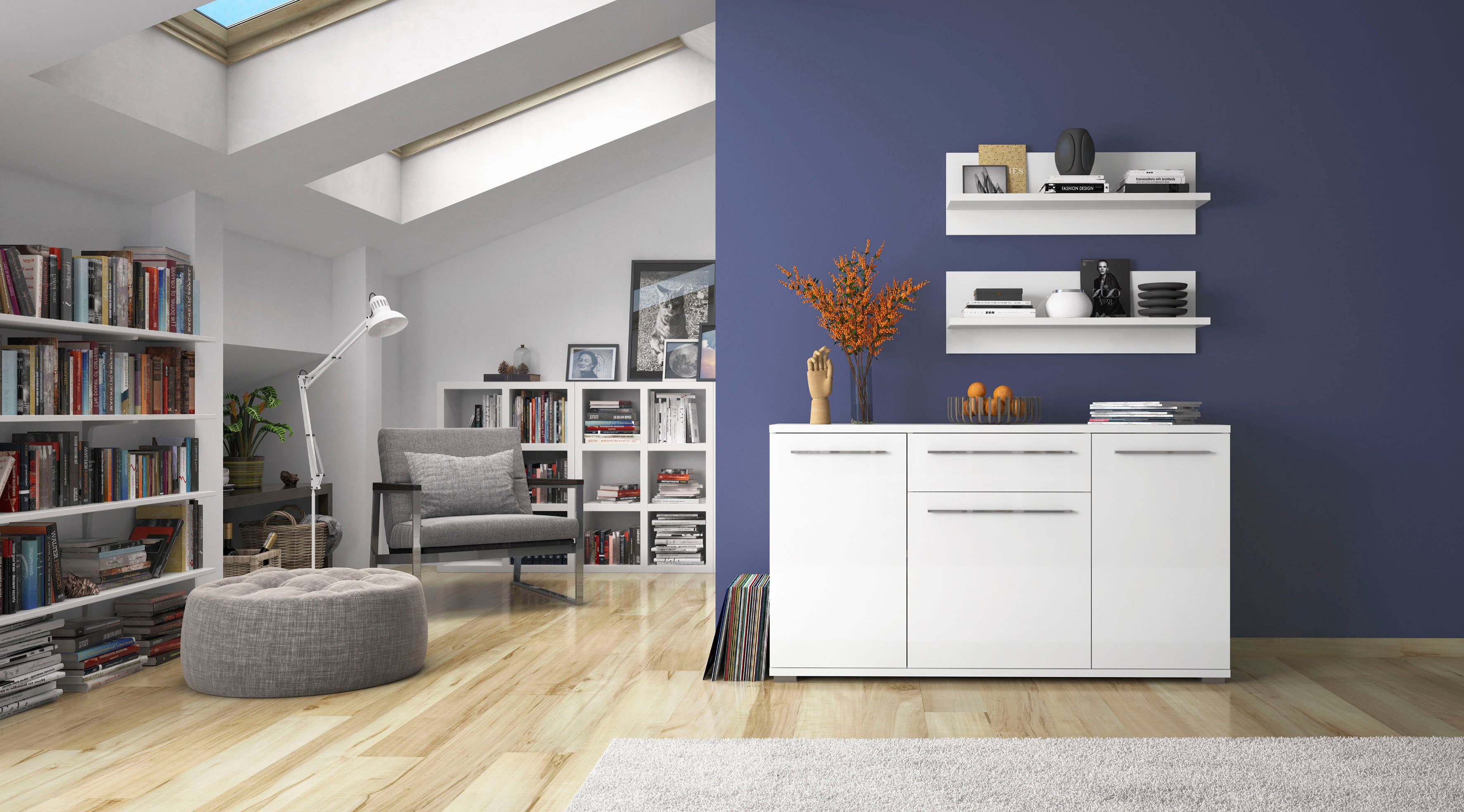 Places of Style Kast Piano Hoogglans UV gelakt, soft-closefunctie