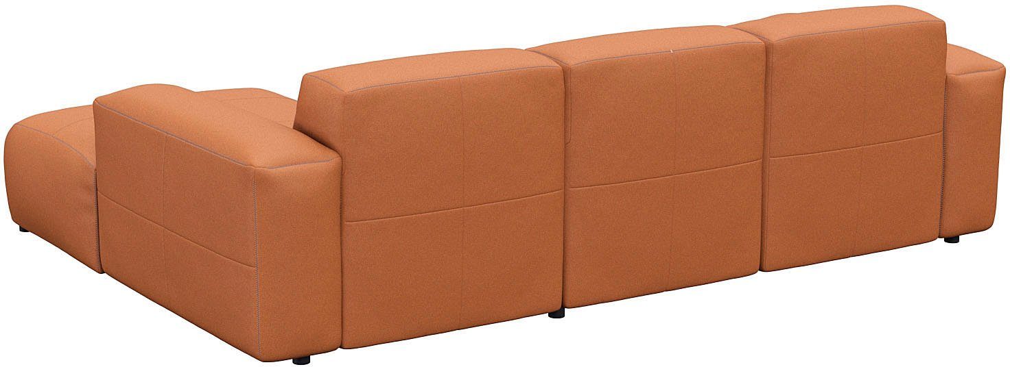 FLEXLUX Hoekbank Lucera Chaise longue rechts of links, L-vorm, comfortabel