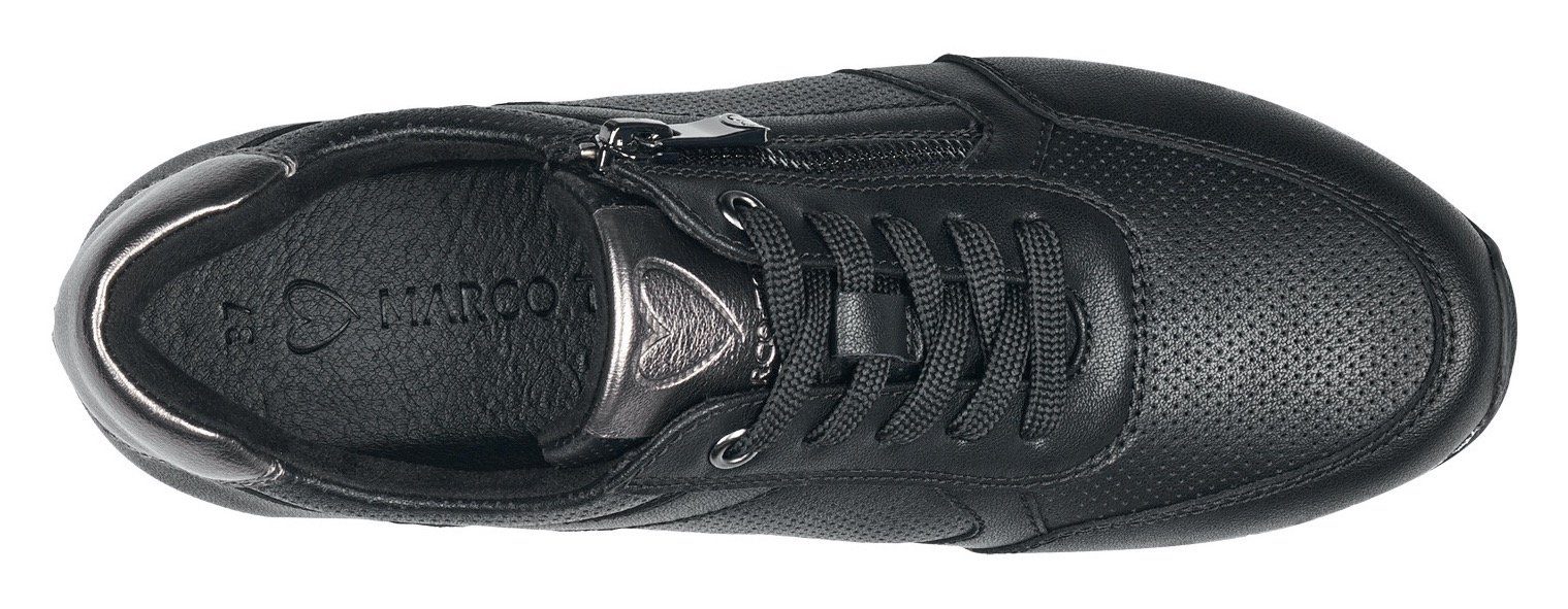 Marco Tozzi Sneakers met feel me-uitrusting, vrijetijdsschoen, lage schoen, veterschoen