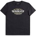 quiksilver t-shirt check on it zwart