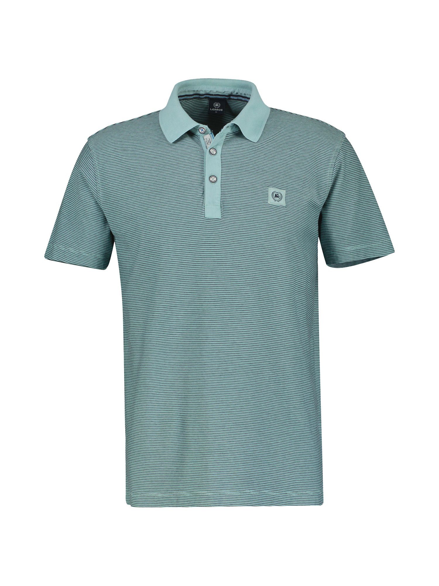 Lerros Poloshirt LERROS poloshirt met afgezette kraag heren t-shirts maat 6XL groen