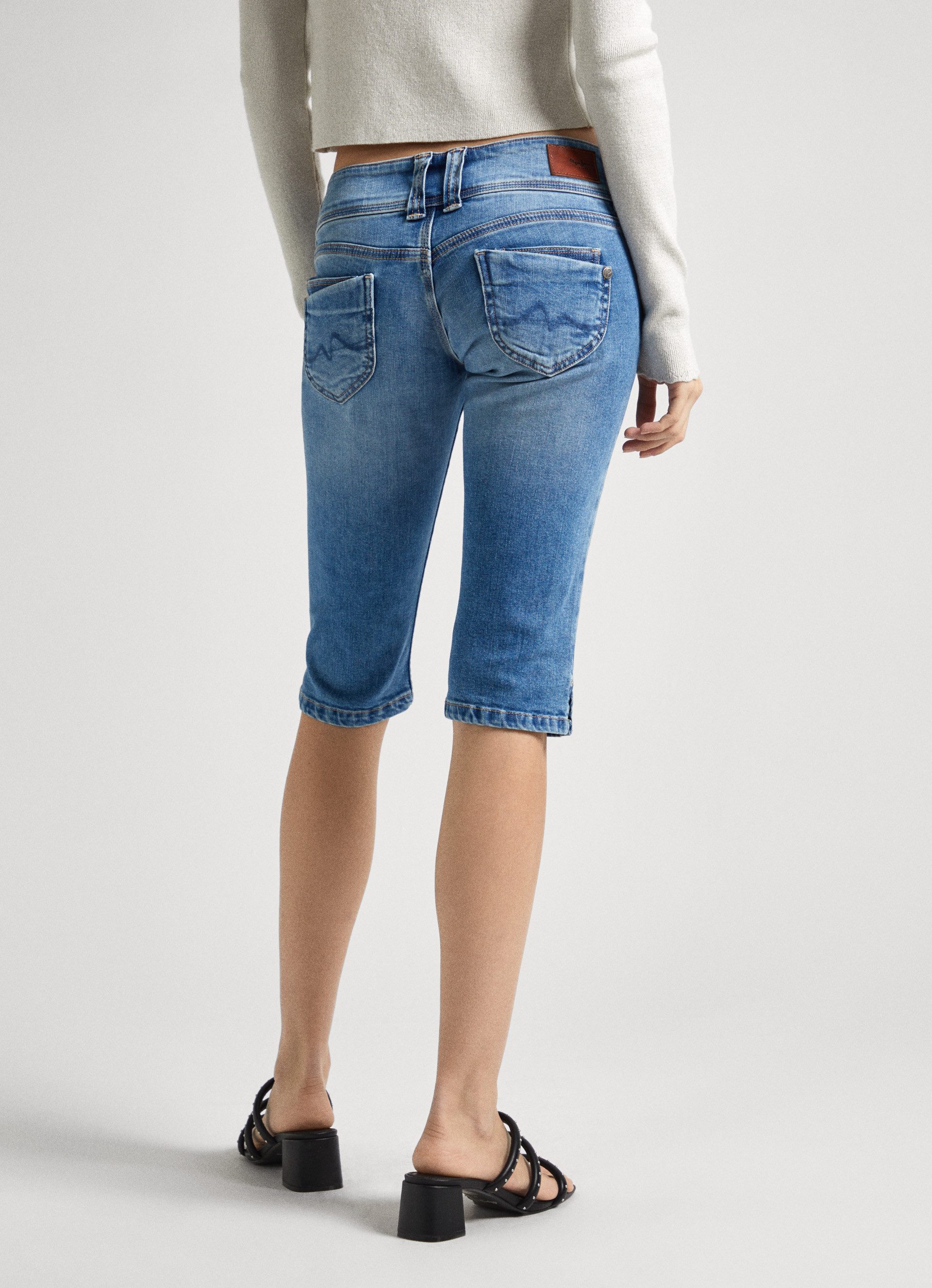 Pepe Jeans Slim fit jeans Shorts SLIM CROP LW