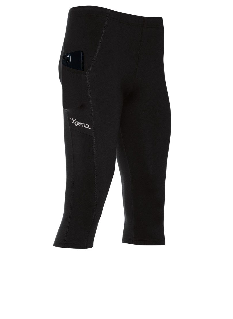 Trigema Jerseybroek TRIGEMA korte sportleggings met zijzak (1-delig)