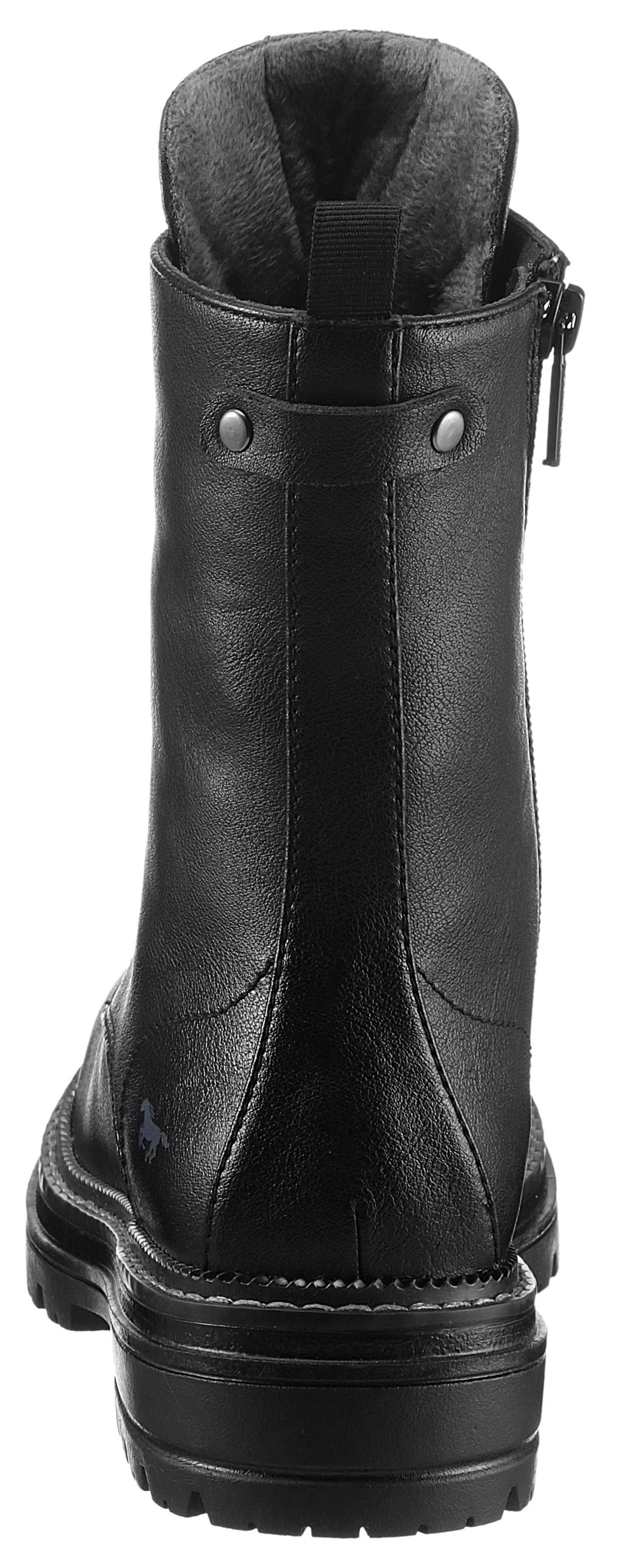 Mustang Shoes Hoge veterschoenen met warme binnenkant