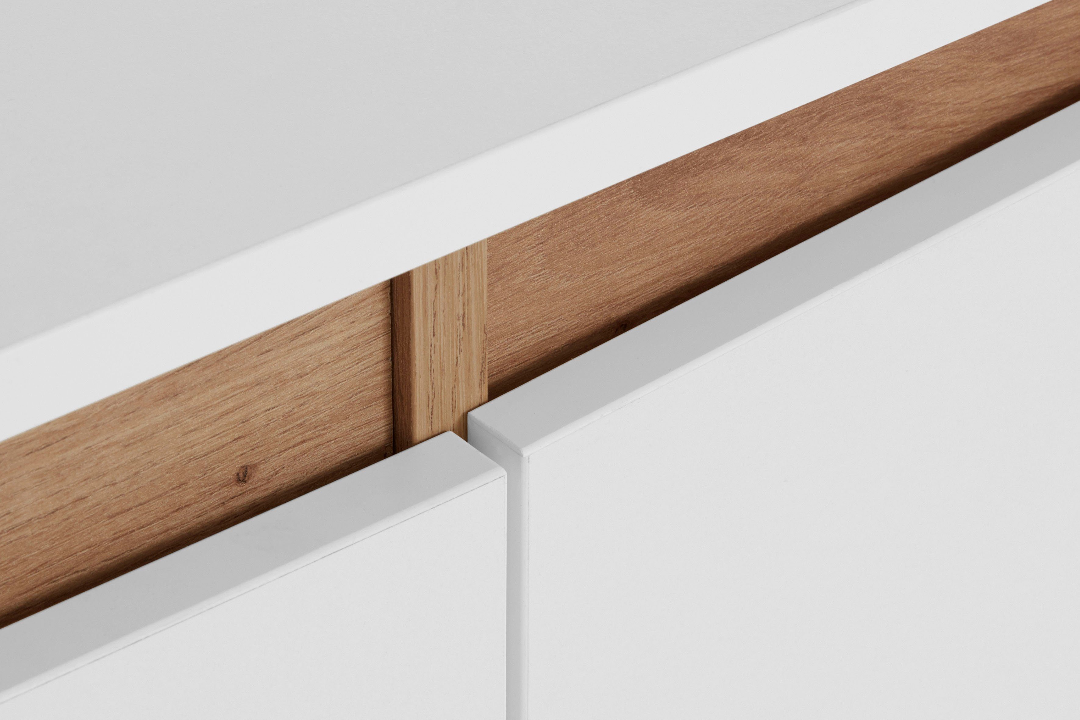 Homexperts Dressoir Vicky , breedte 160 cm of 180 cm, in matwit