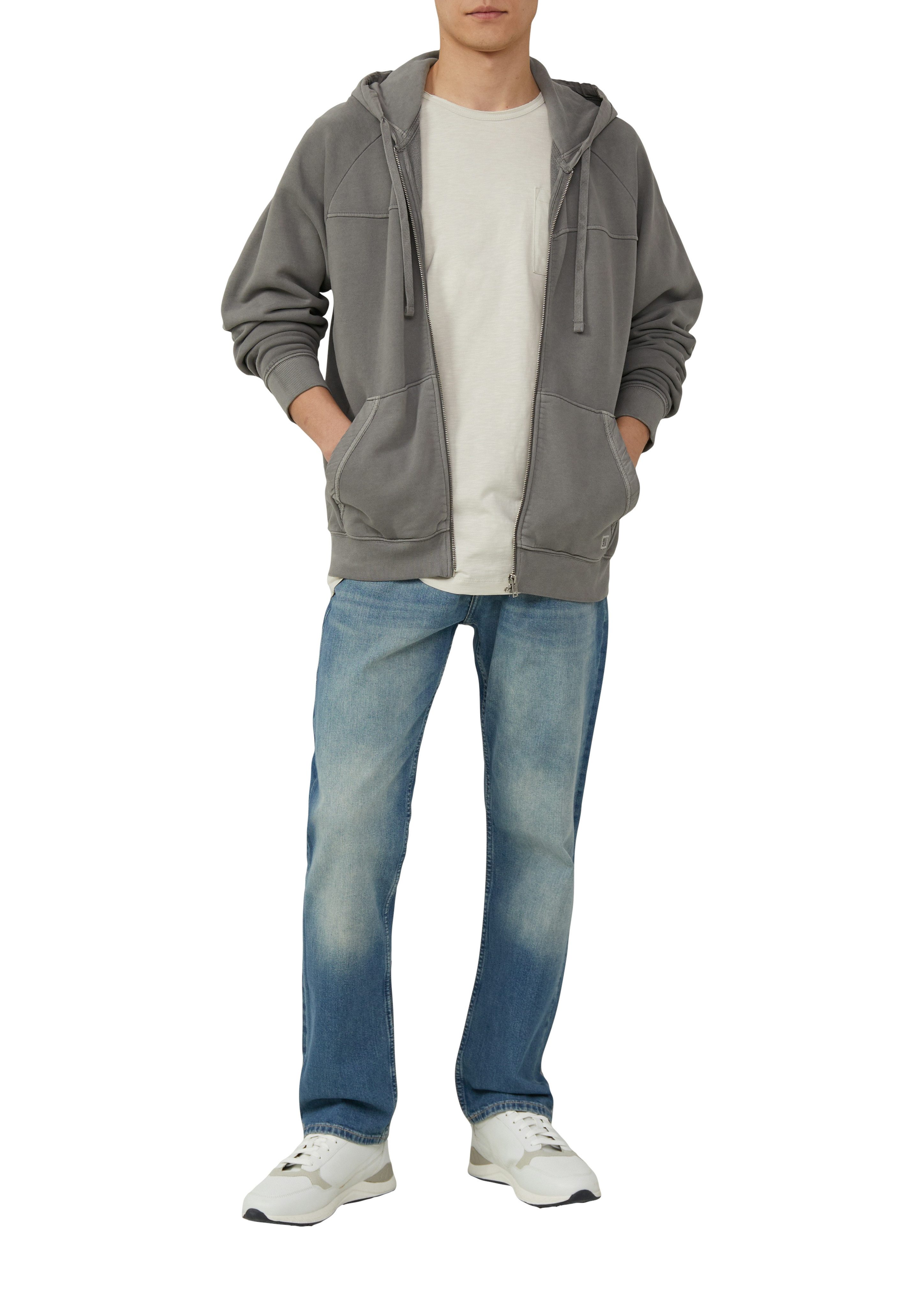 s.Oliver T-shirt met ongezoomde randen