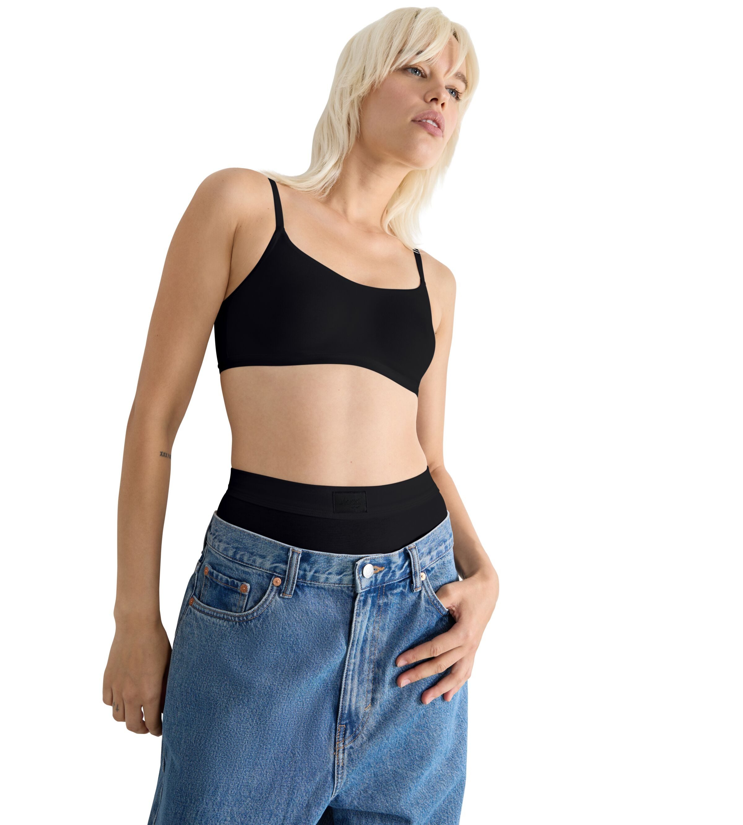 Sloggi Bustier GO Daily Cotton Top glans-effect details