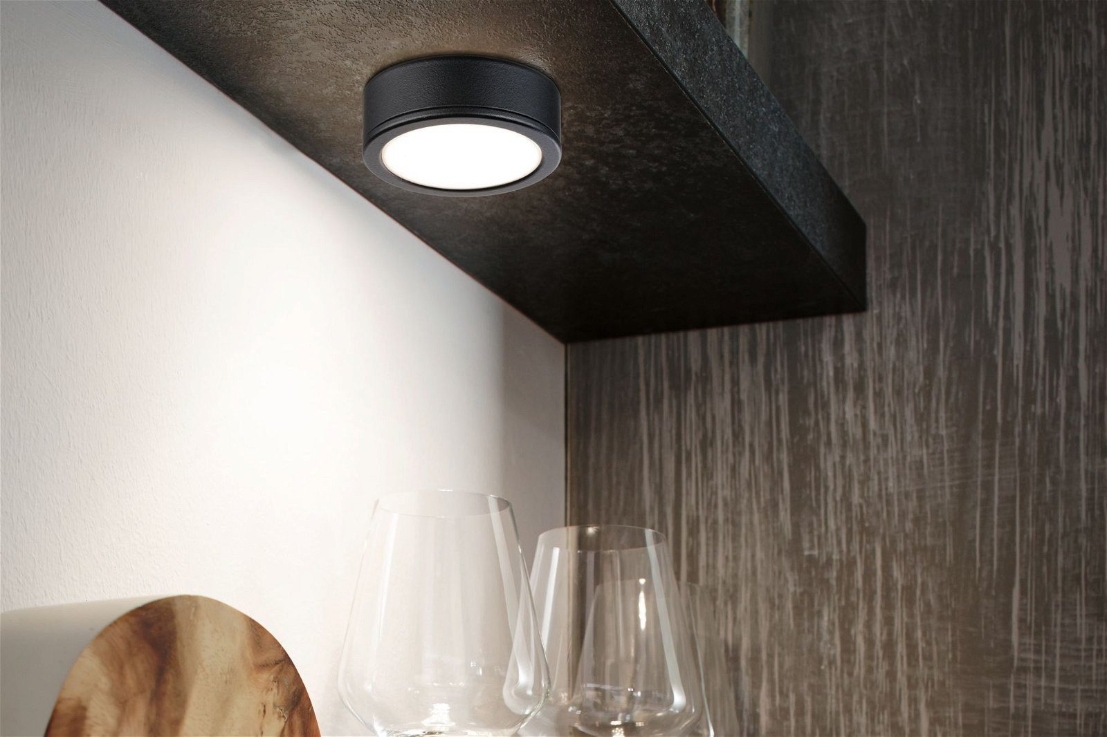 Paulmann Verlichting voor onderkast Meubel Set Pukk 3x3,5W 210lm 12/230V 2700K Kunststof/Zwart (3 stuks)