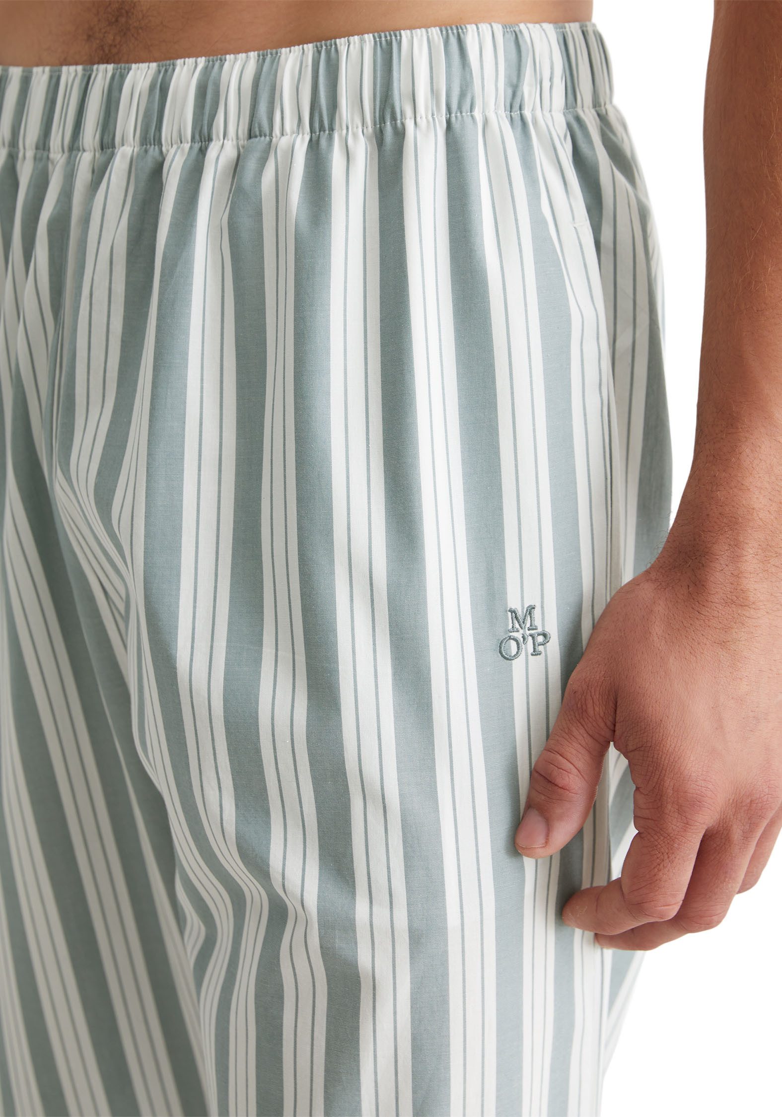 Marc O'Polo Pyjamabroek Mix & Match Woven met klassiek streepdessin