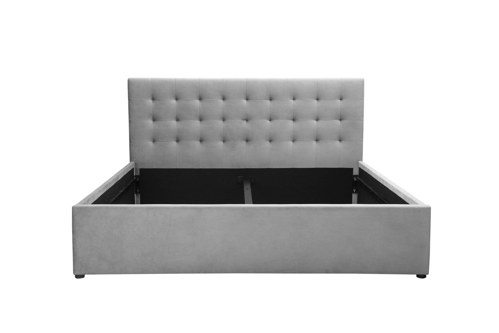 Home affaire Gestoffeerd bed Hamar, knoopstiksels in het hoofdeinde, tot 250 KG belastbaar