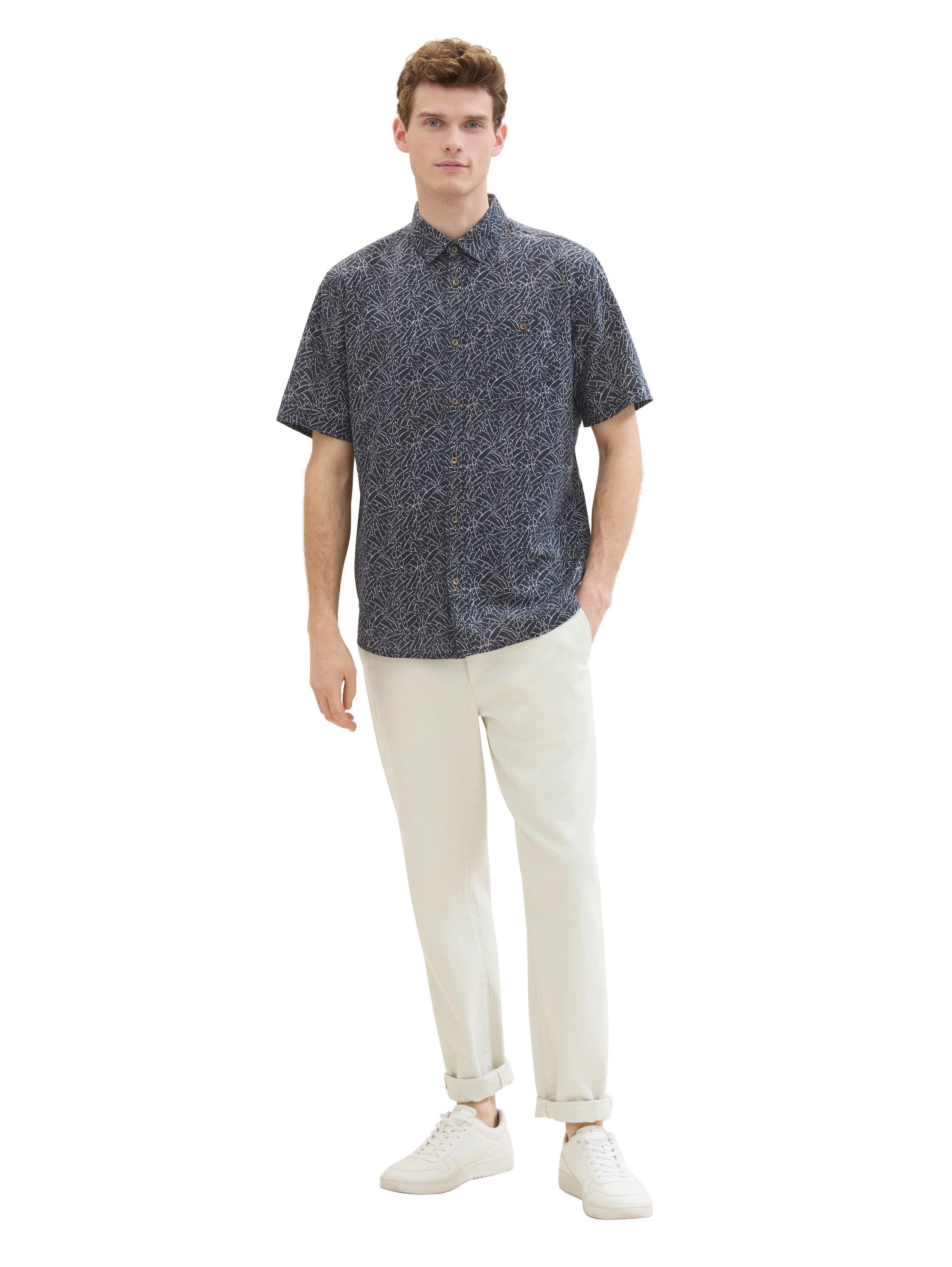 Tom Tailor Linnen overhemd met print all-over