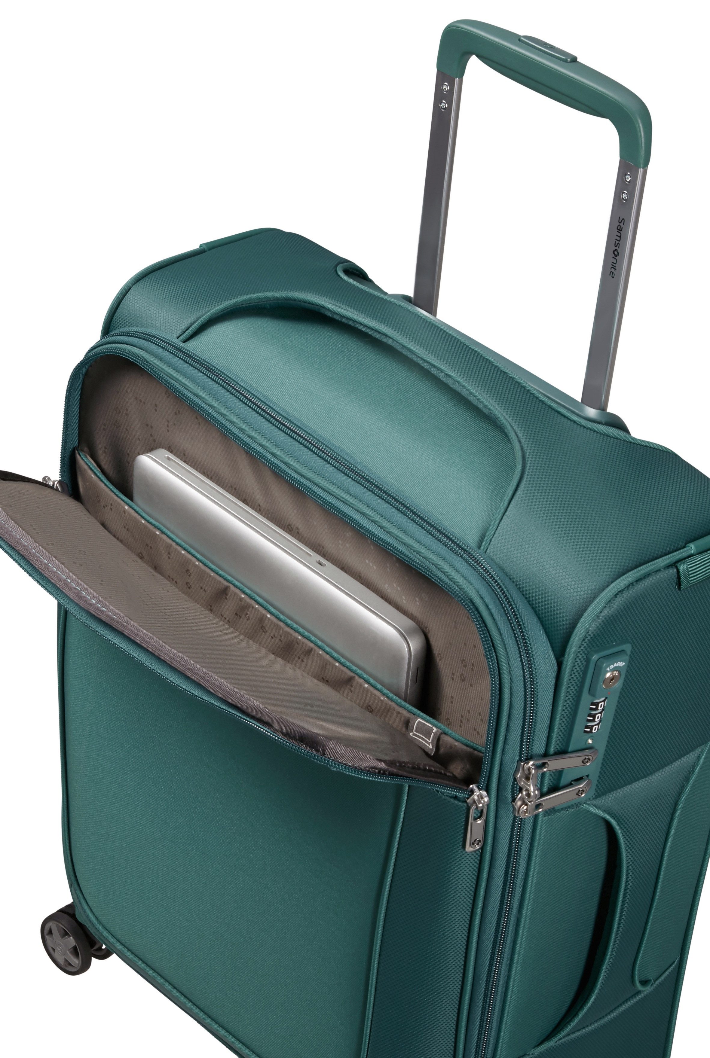 Samsonite Zachte bagage trolley D'LITE Harde koffer reiskoffer TSA-cijferslot in klassiek ontwerp