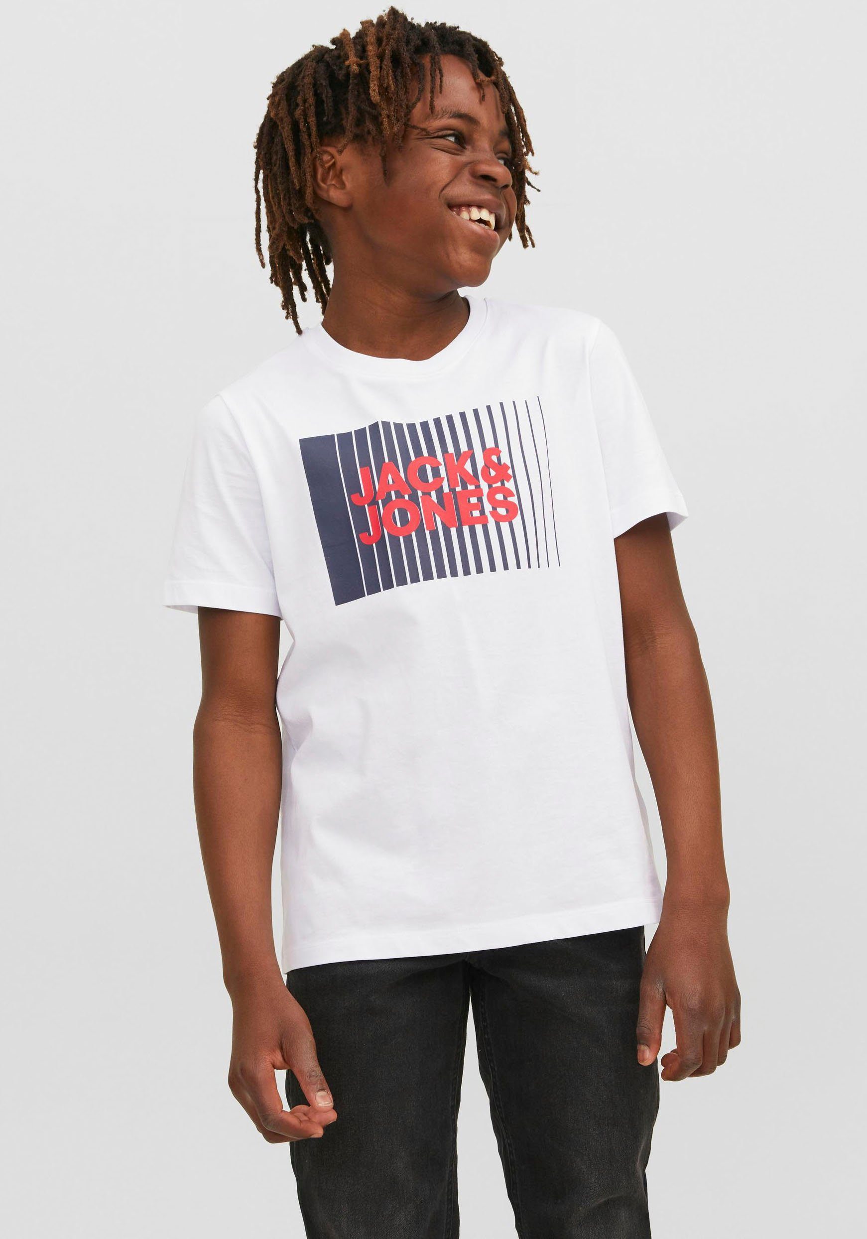 Jack & Jones Junior Shirt met korte mouwen JJECORP LOGO TEE PLAY SS O-NECK NOOS JNR