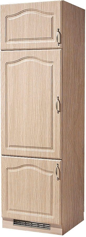 wiho Küchen Koelkastombouw Linz 60 cm breed ombouwkasten bruin