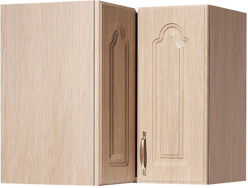 wiho Küchen Hangend hoekkastje Linz 60 cm breed hangkasten bruin