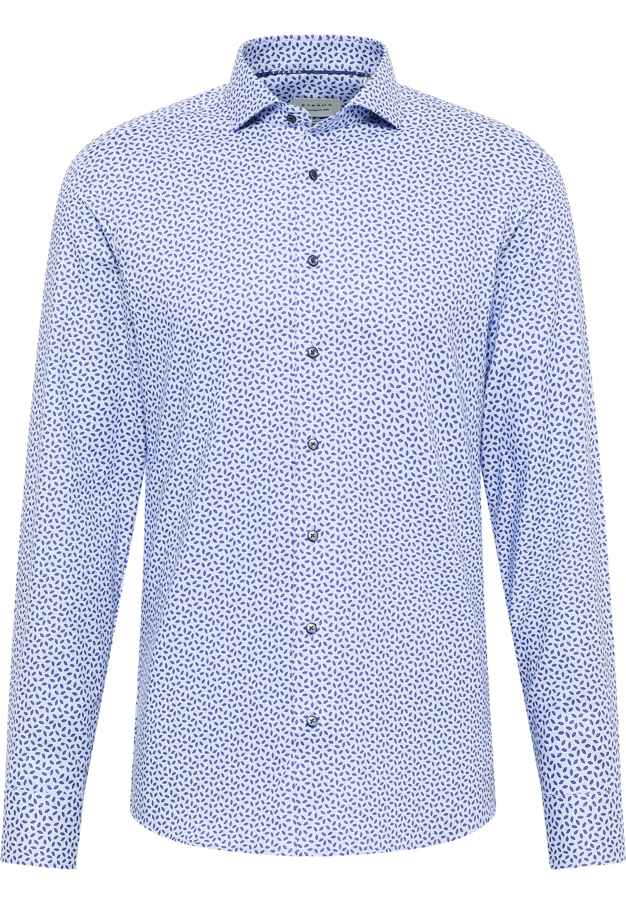 Eterna Overhemd met lange mouwen Slim fit NON IRON (strijkvrij)