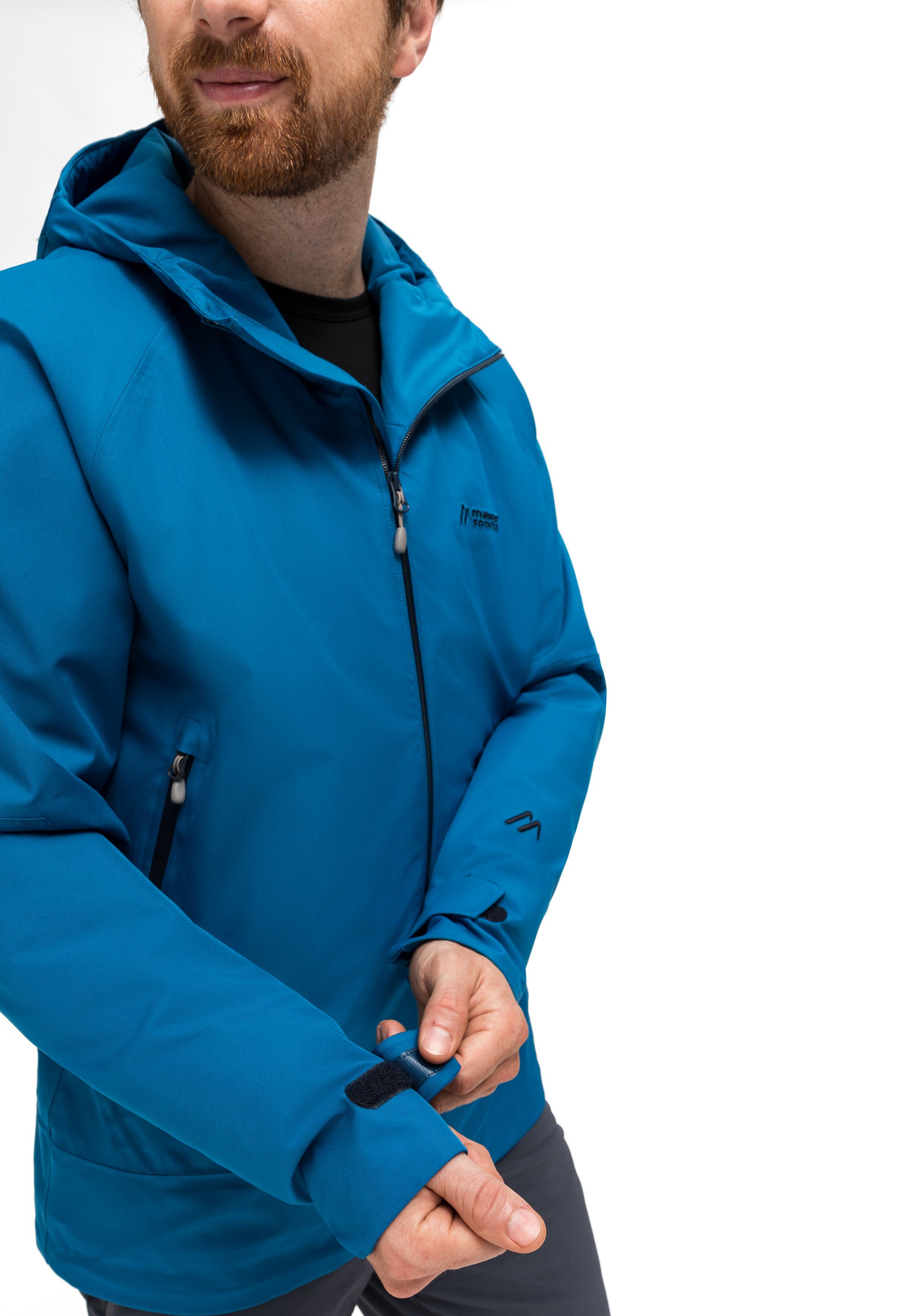 Maier Sports Outdoorjack Solo Tipo M Heren jas, ademend waterdicht, regenjas met capuchon
