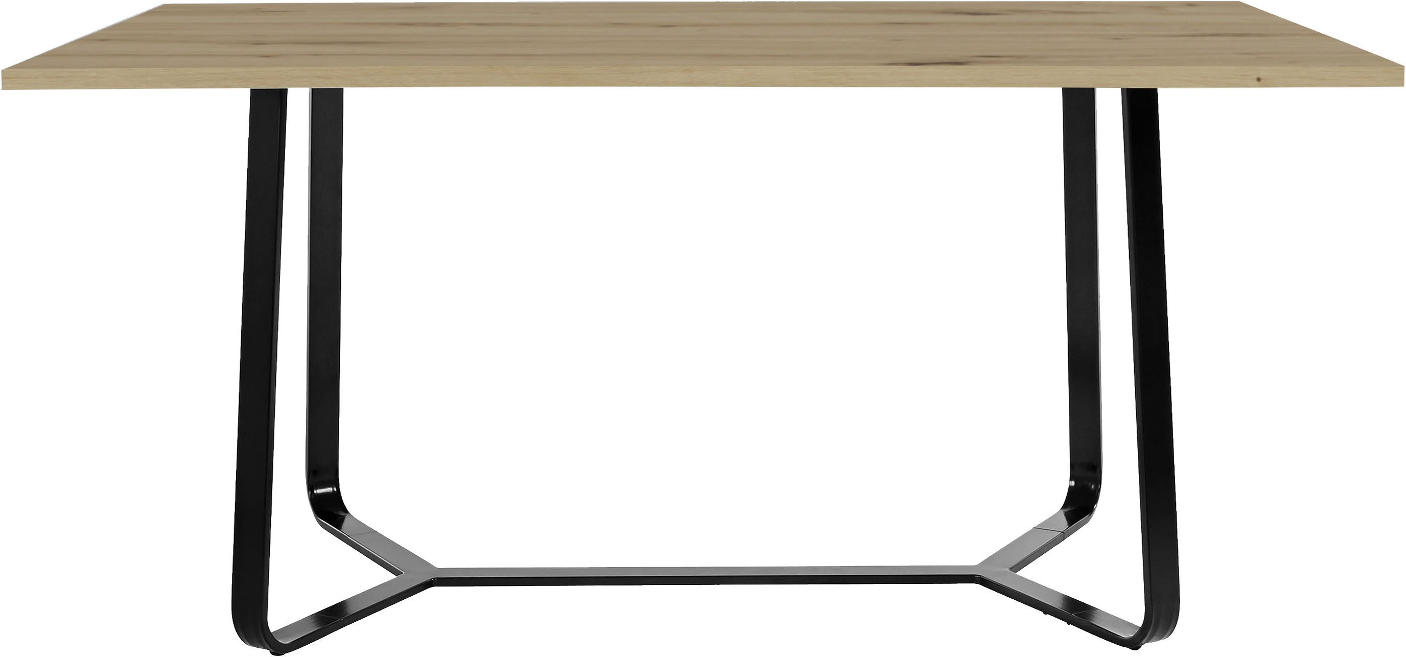 byLIVING Eettafel Talea modern design, 140 cm en 160 cm, artisan eik, old style wood, beton (1 stuk)
