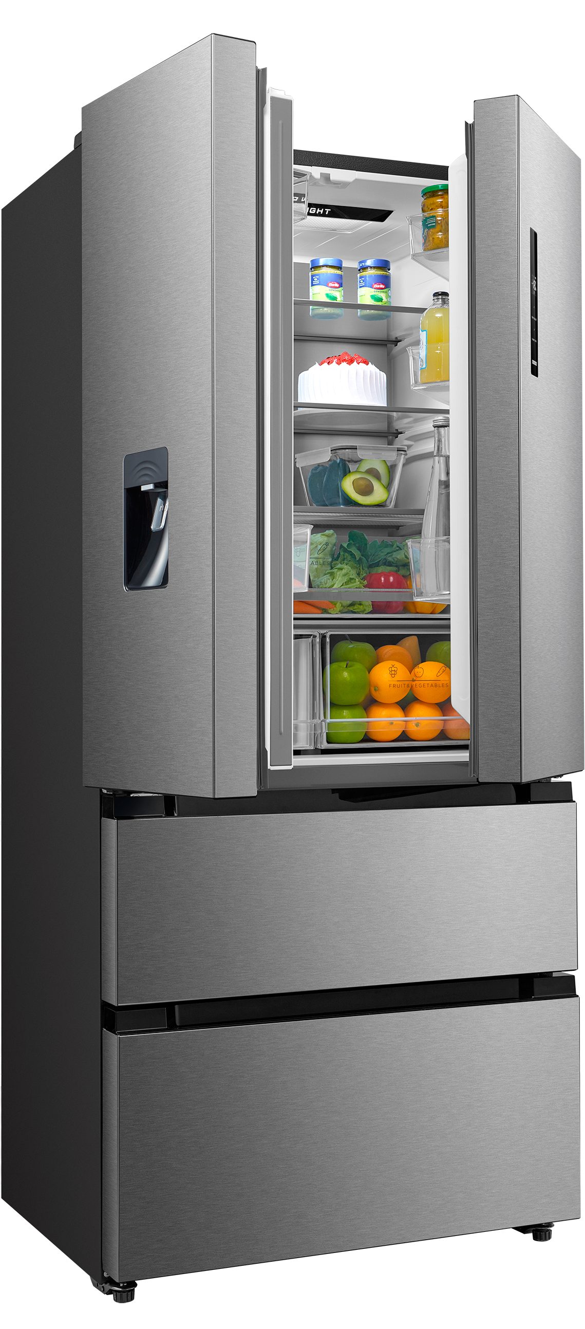 Hanseatic French door HFD18983CWDI Waterdispenser