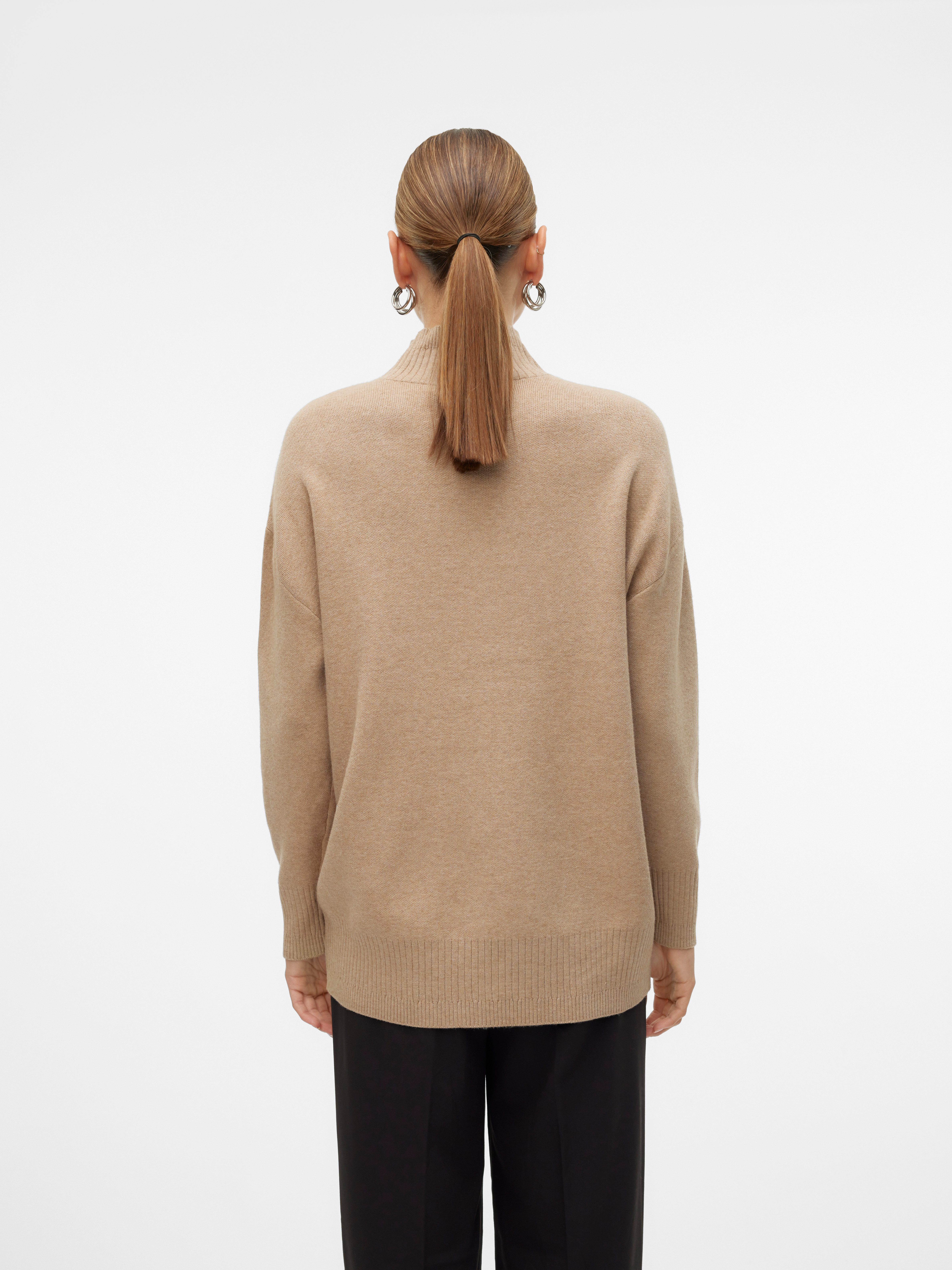 Vero Moda Gebreide trui VMGOLD LS HIGHNECK PULLOVER GA