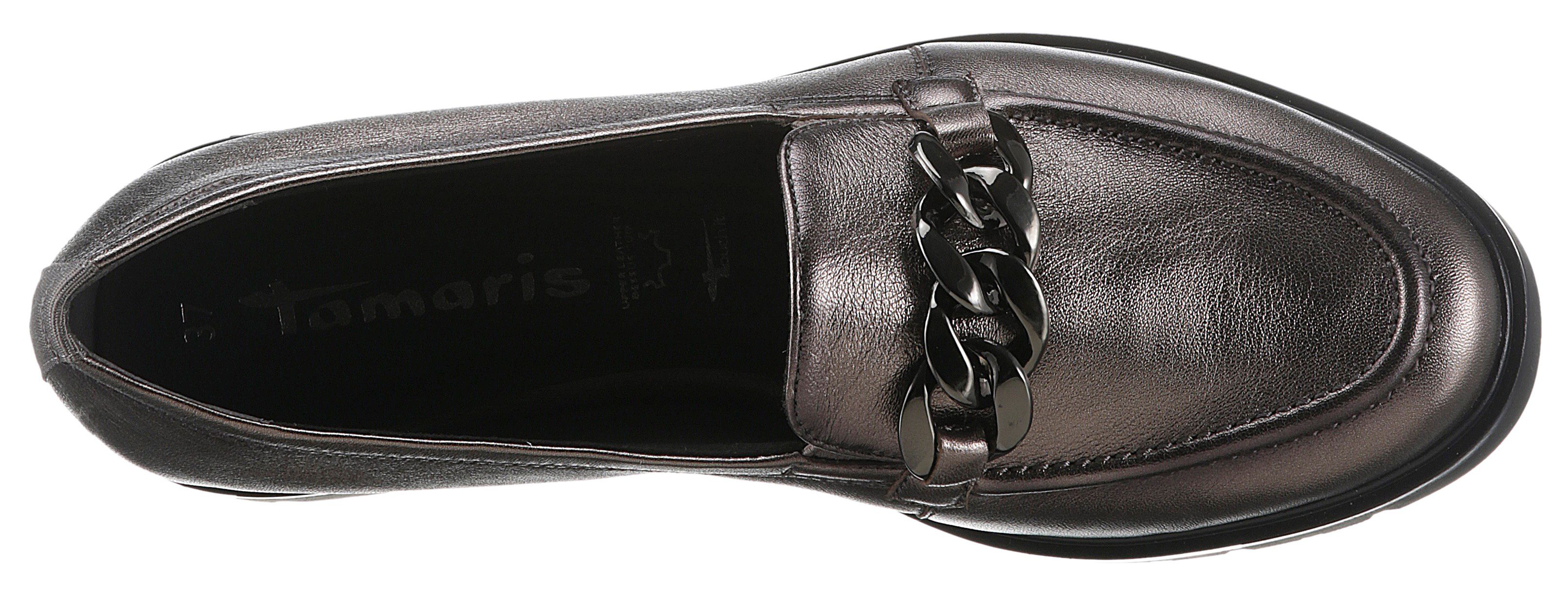 Tamaris Instappers loafer, lage schoen, instapschoen met elegante sierketting