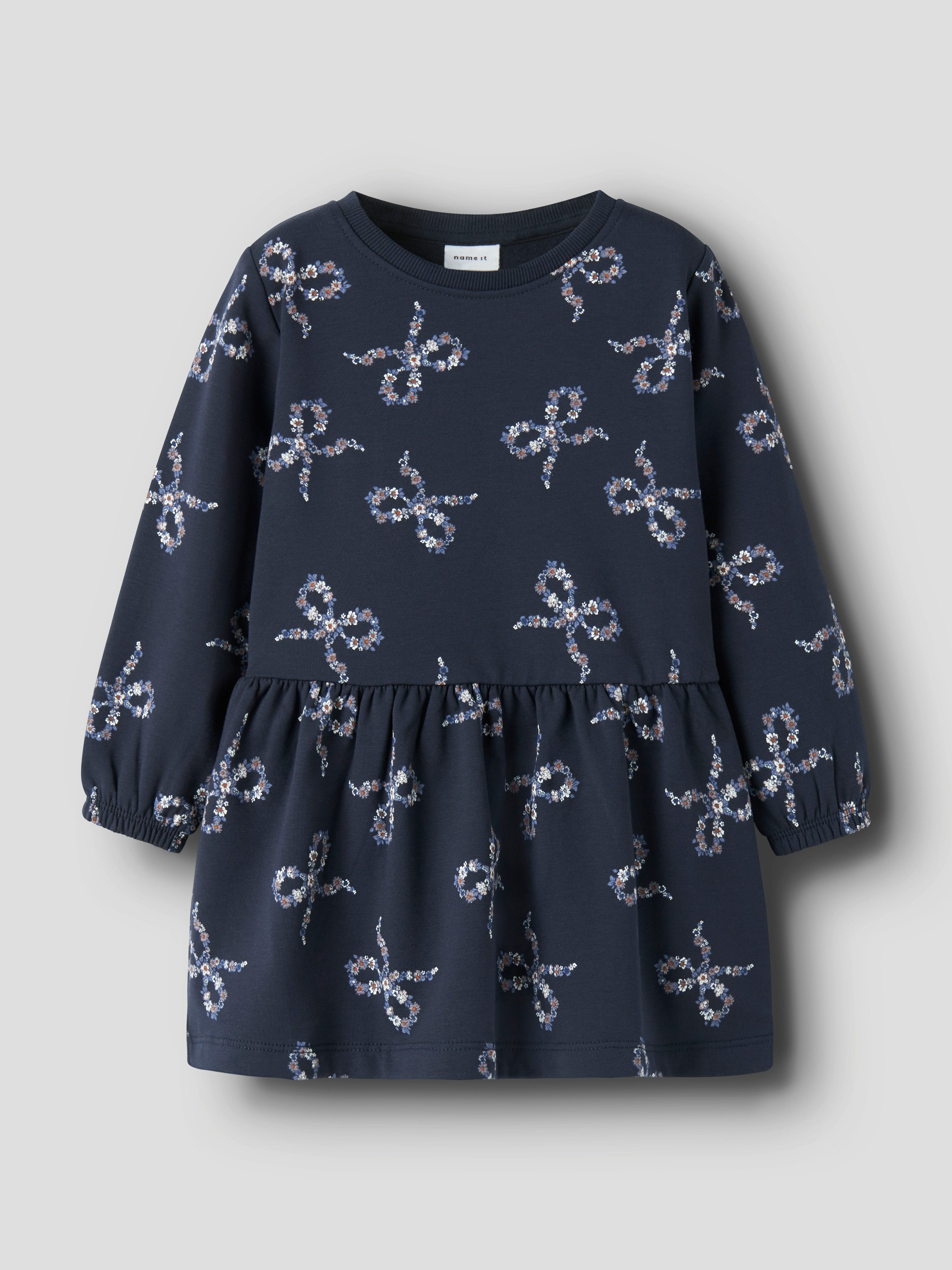 Name It Mini-jurk NMFOLUKRIA LS SWEAT DRESS BRU
