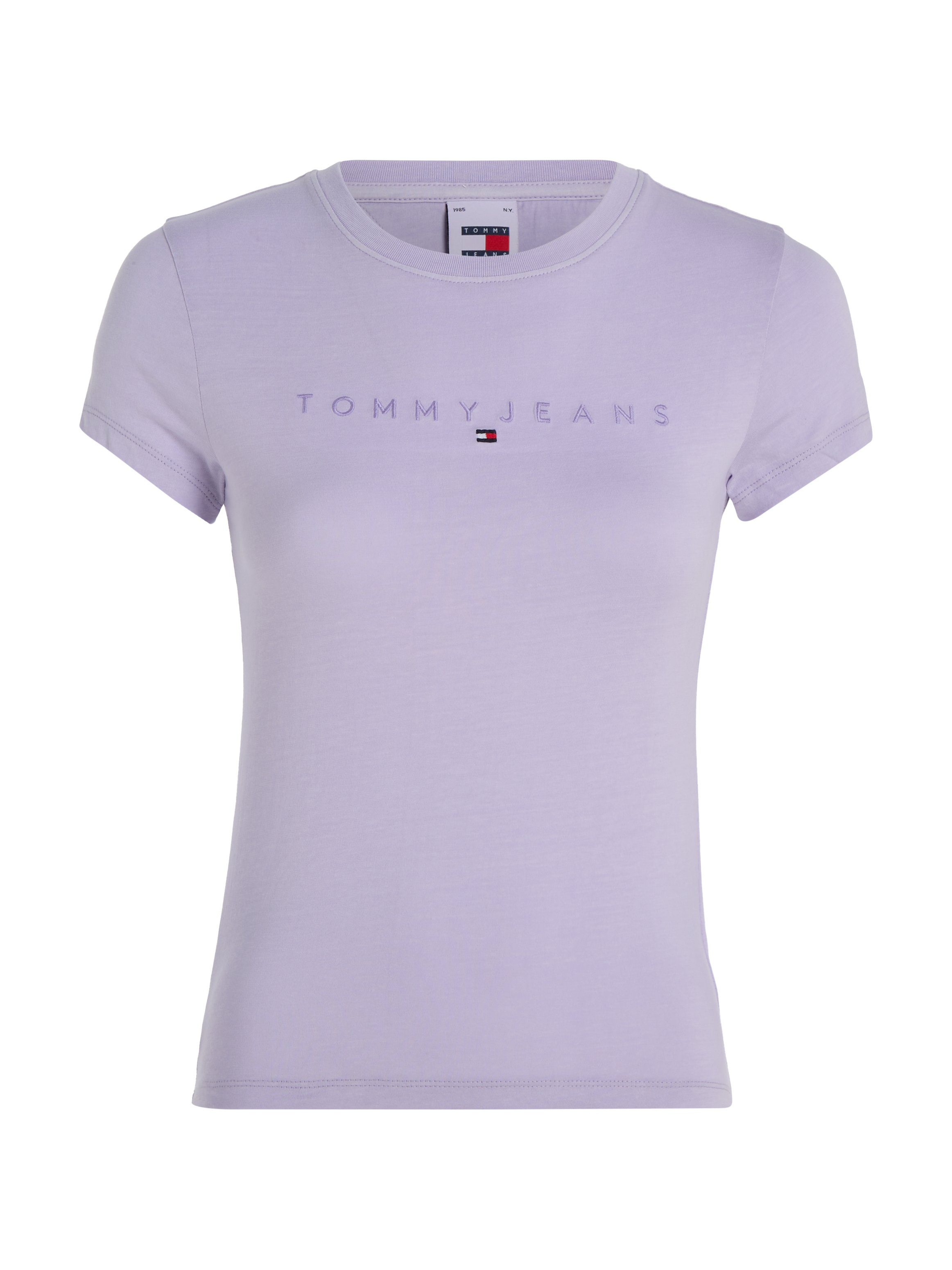 TOMMY JEANS Shirt met ronde hals TJW SLIM TONAL LINEAR TEE met geborduurd tommy jeans logo-opschrift