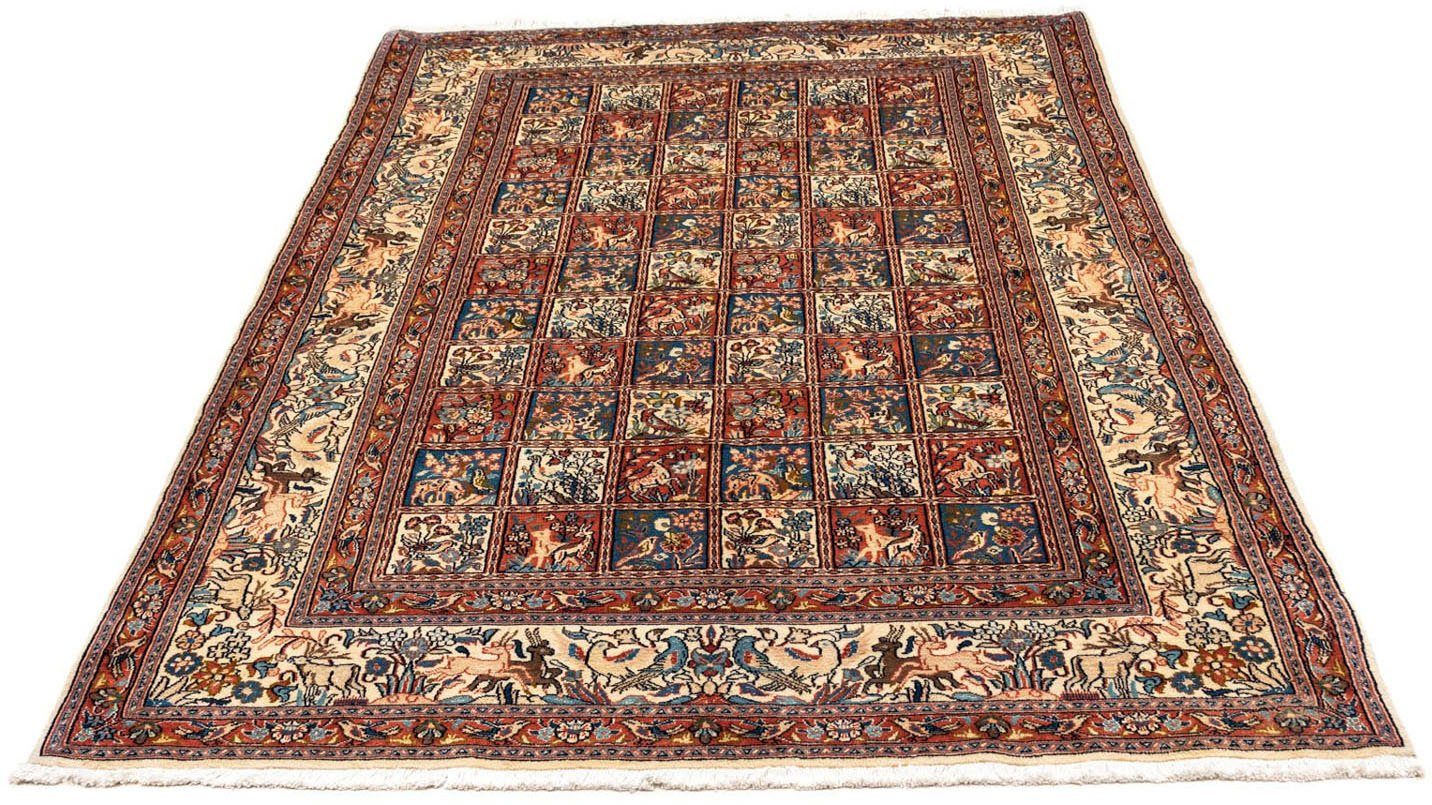 morgenland Wollen kleed Moud velden beige 260 x 168 cm Uniek exemplaar met certificaat