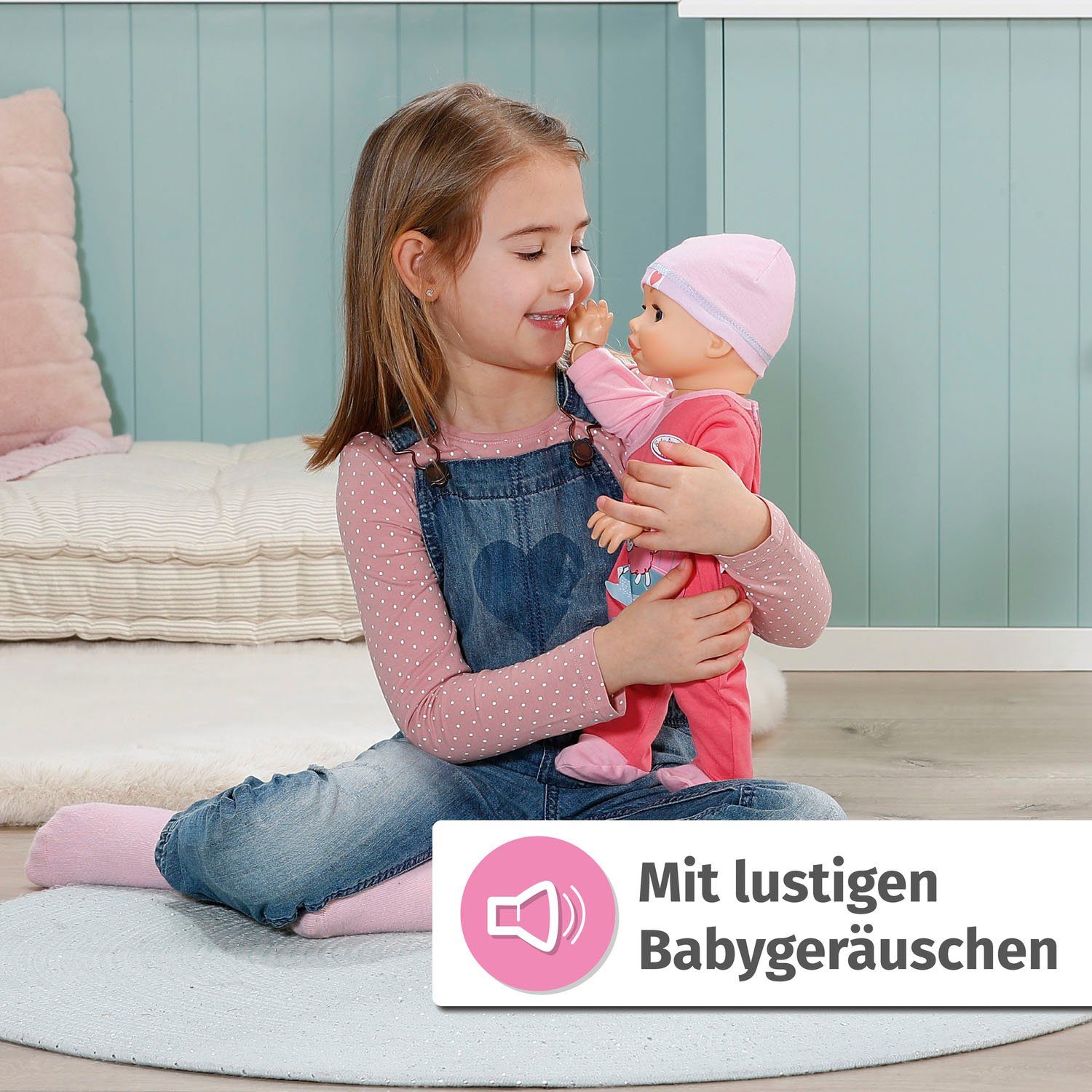 Baby Annabell Babypop Emily loop met mij, 43 cm