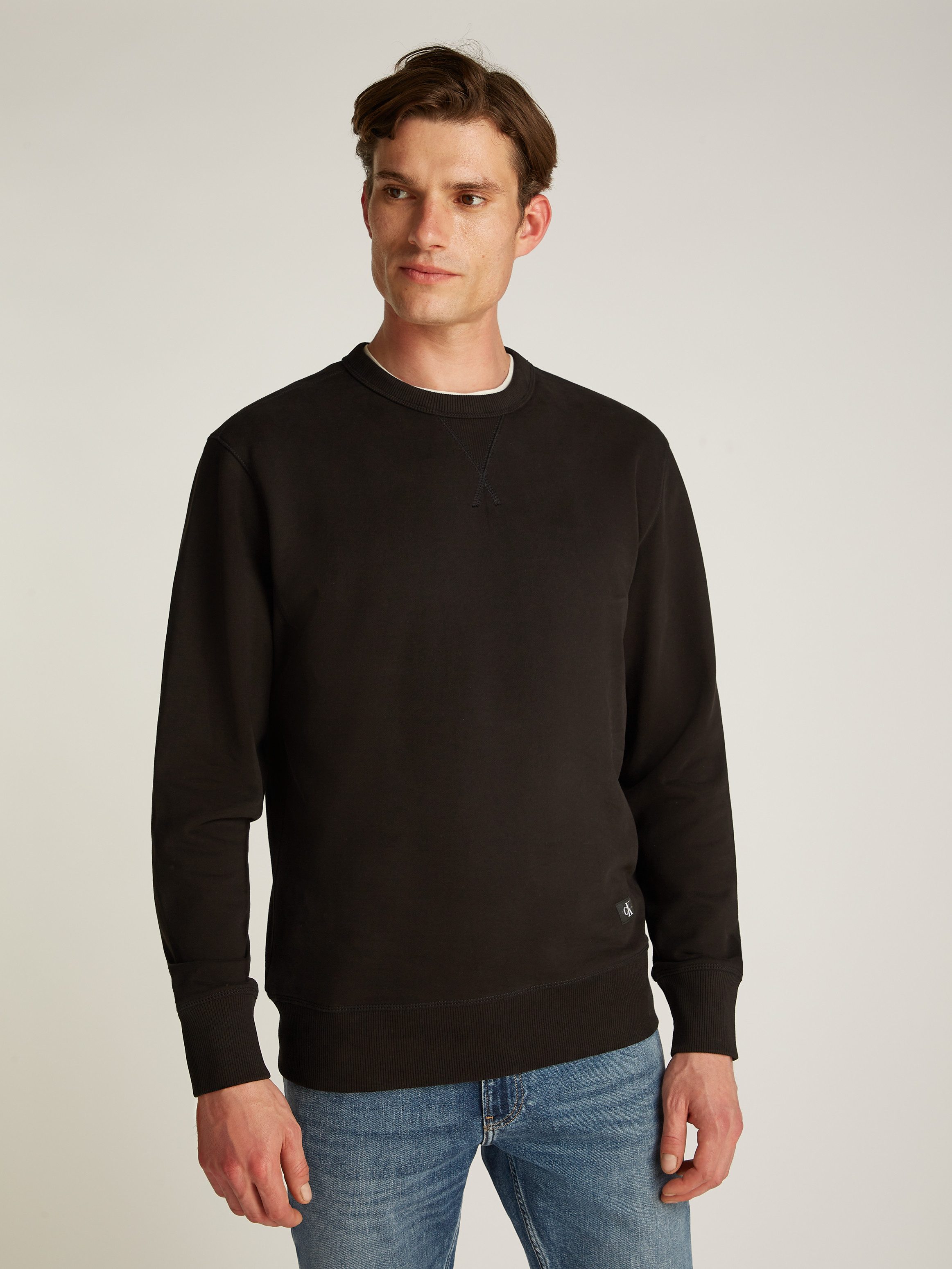 Calvin Klein Sweatshirt WOVEN LABEL CREW NECK