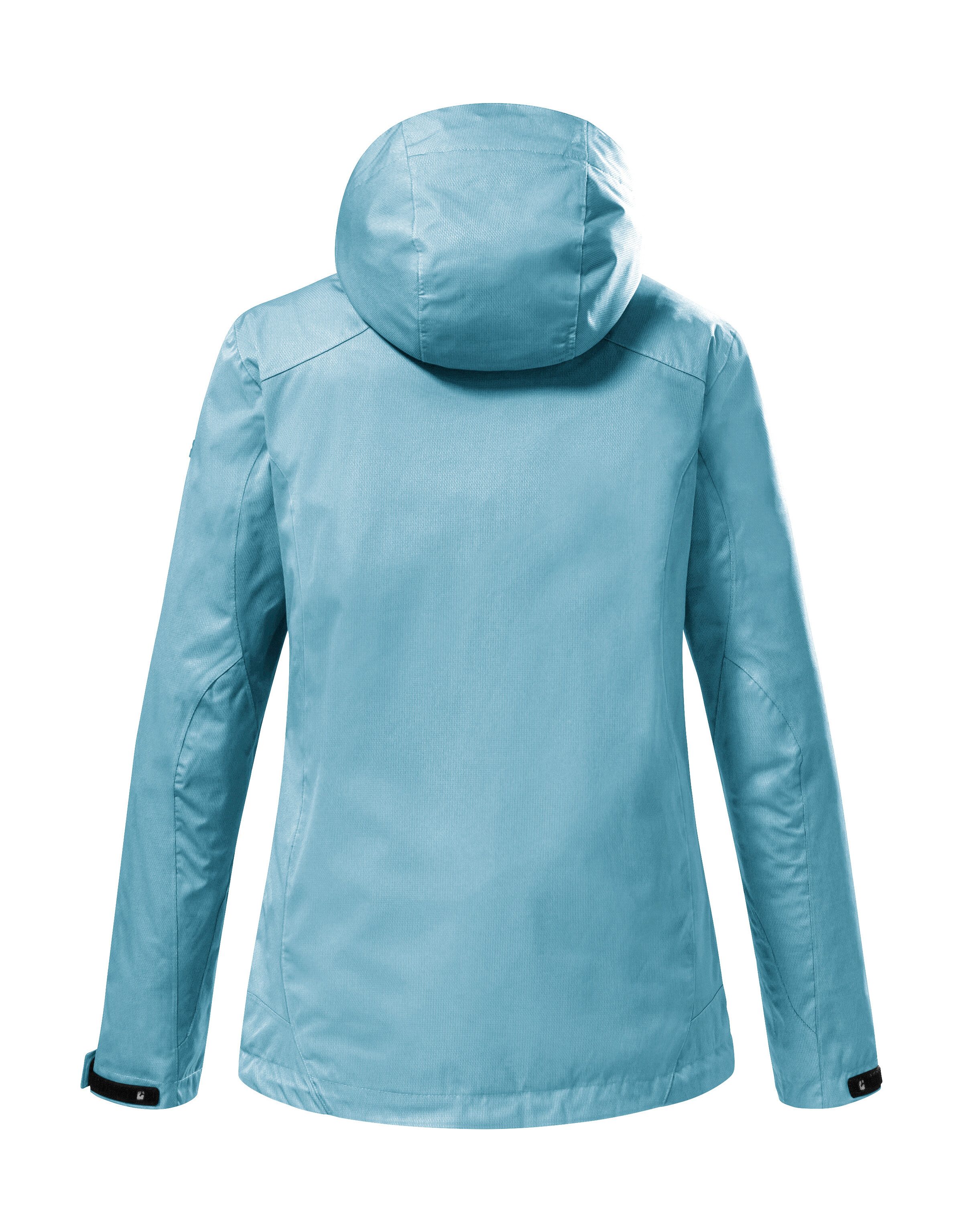 Killtec Outdoorjack KOS 133 WMN JCKT Water- en winddichte damesjack met afneembare capuchon, PFAS-vrij