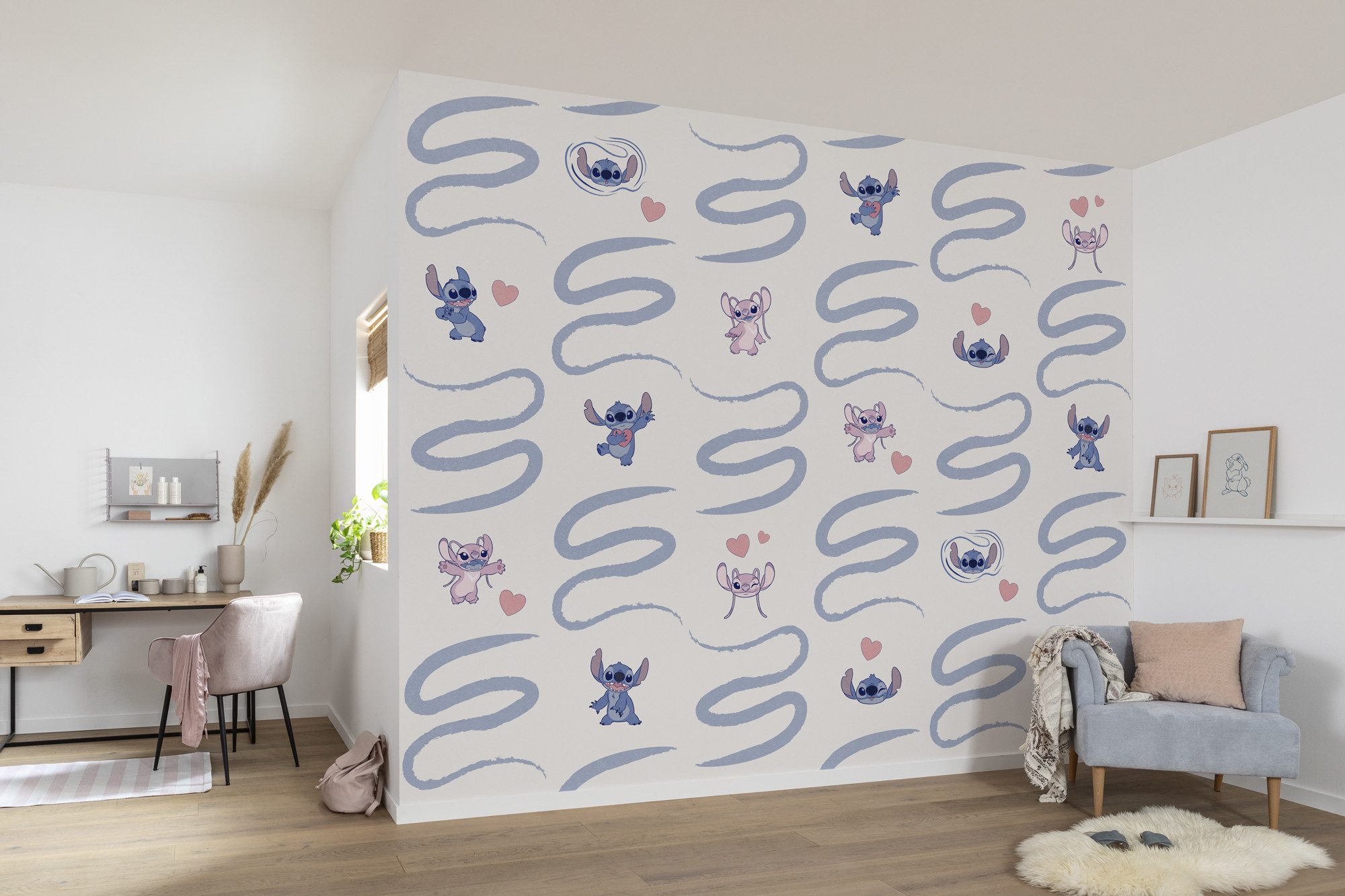 Komar Fotobehang Komar Vlies Fototapete Lilo und Stitch Be Kind Größe 300 x 250 cm (1 stuk)