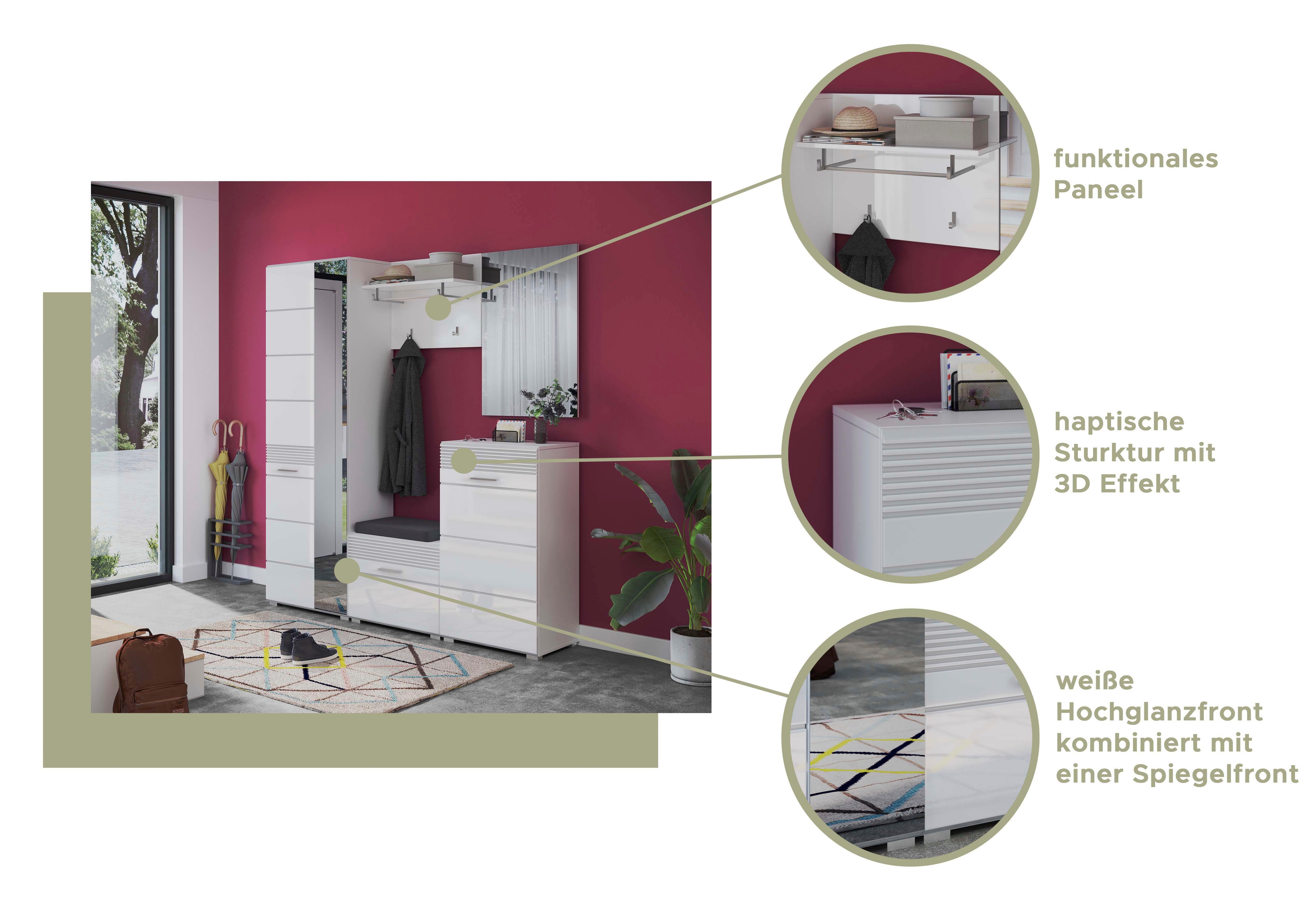 INOSIGN Zitbank Malmö, Breedte 60 cm, 1 Deur, 2 Vakken, hoogwaardige MDF Front