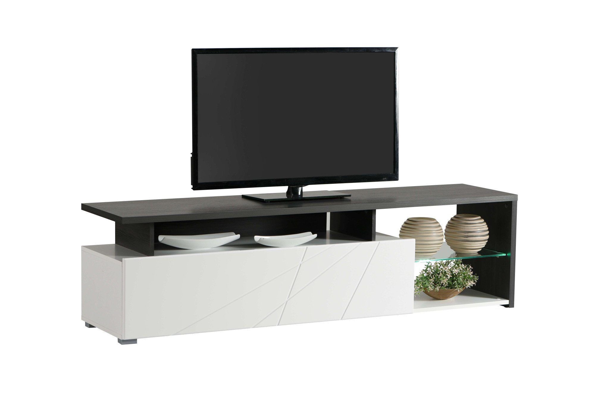 INOSIGN Tv-meubel Arctic TV-Board TV-kast, Br. 170 cm, met en zonder LED-verlichting, front met frezing