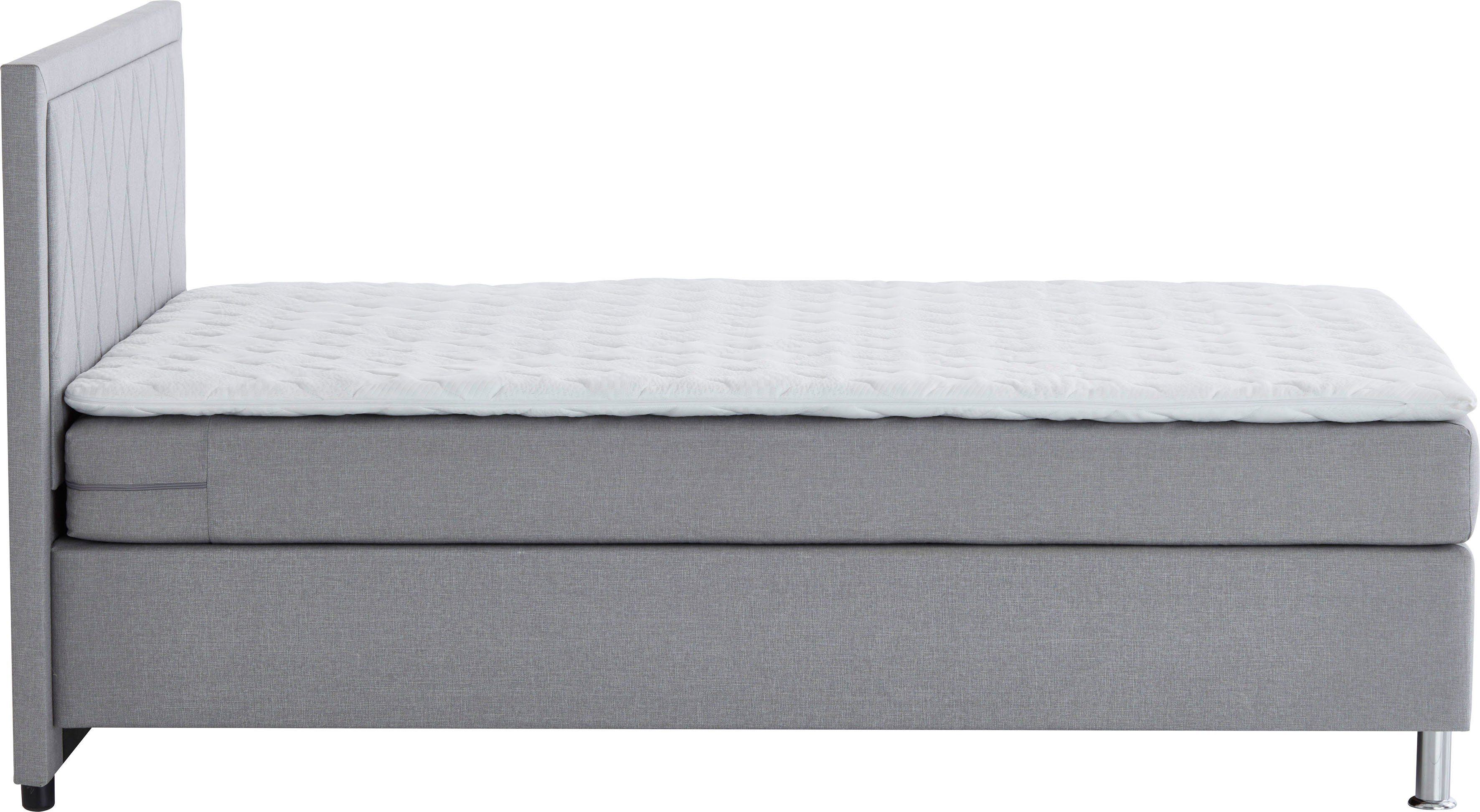 ATLANTIC home collection Boxspring Helen Pocketveringsmatras en topmatras, naar keuze met bedkist